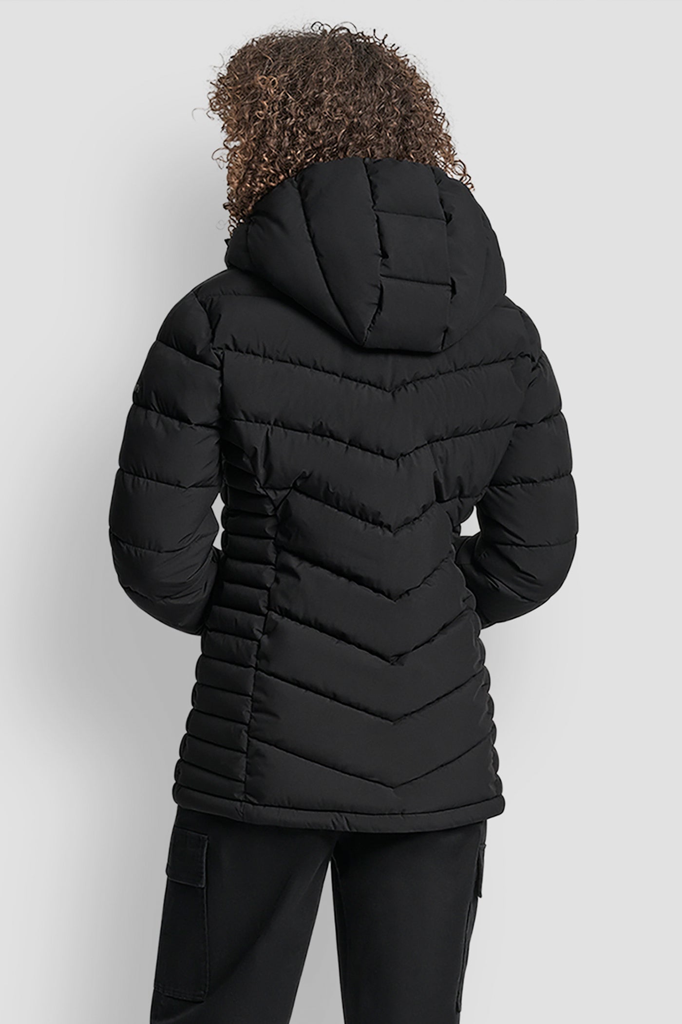 Ebony LIGHTWEIGHT PUFFER JACKET, VIEW 2 | WOMEN'S SWEATERS & TOPS