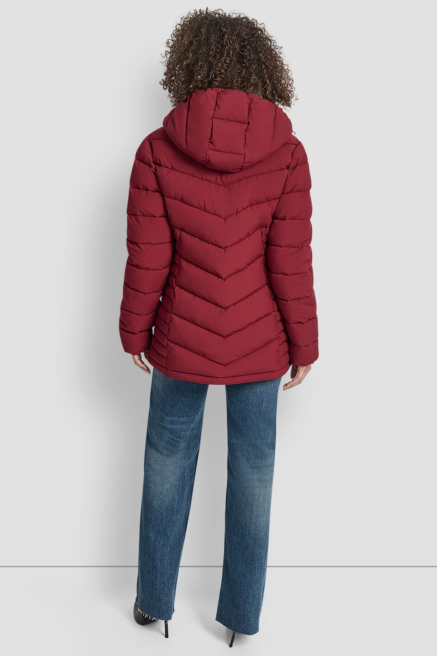 TIBETAN LIGHTWEIGHT PUFFER JACKET, BACK VIEW | Jackets & Trench Coats