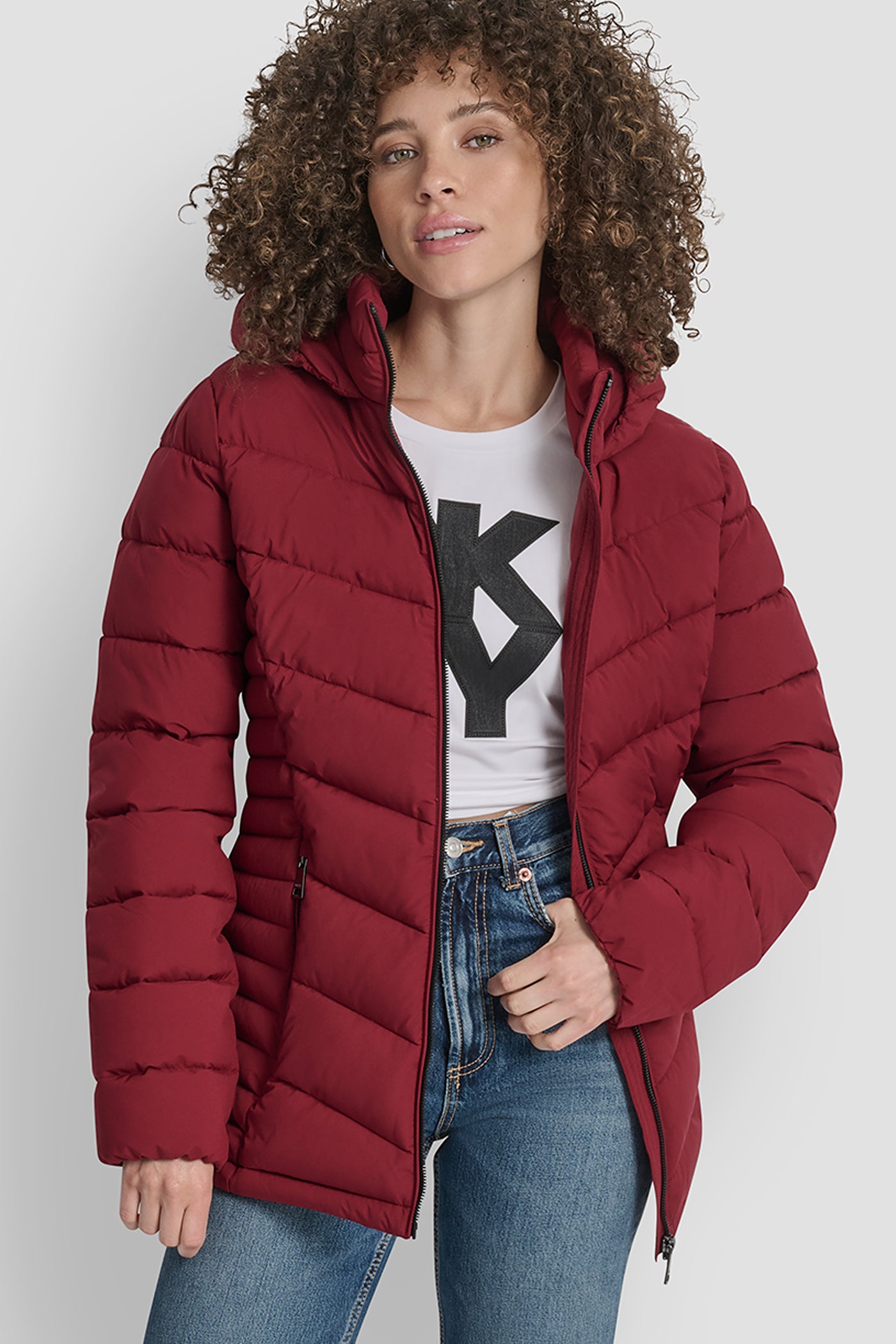 TIBETAN LIGHTWEIGHT PUFFER JACKET, FRONT VIEW | SELECT STYLES