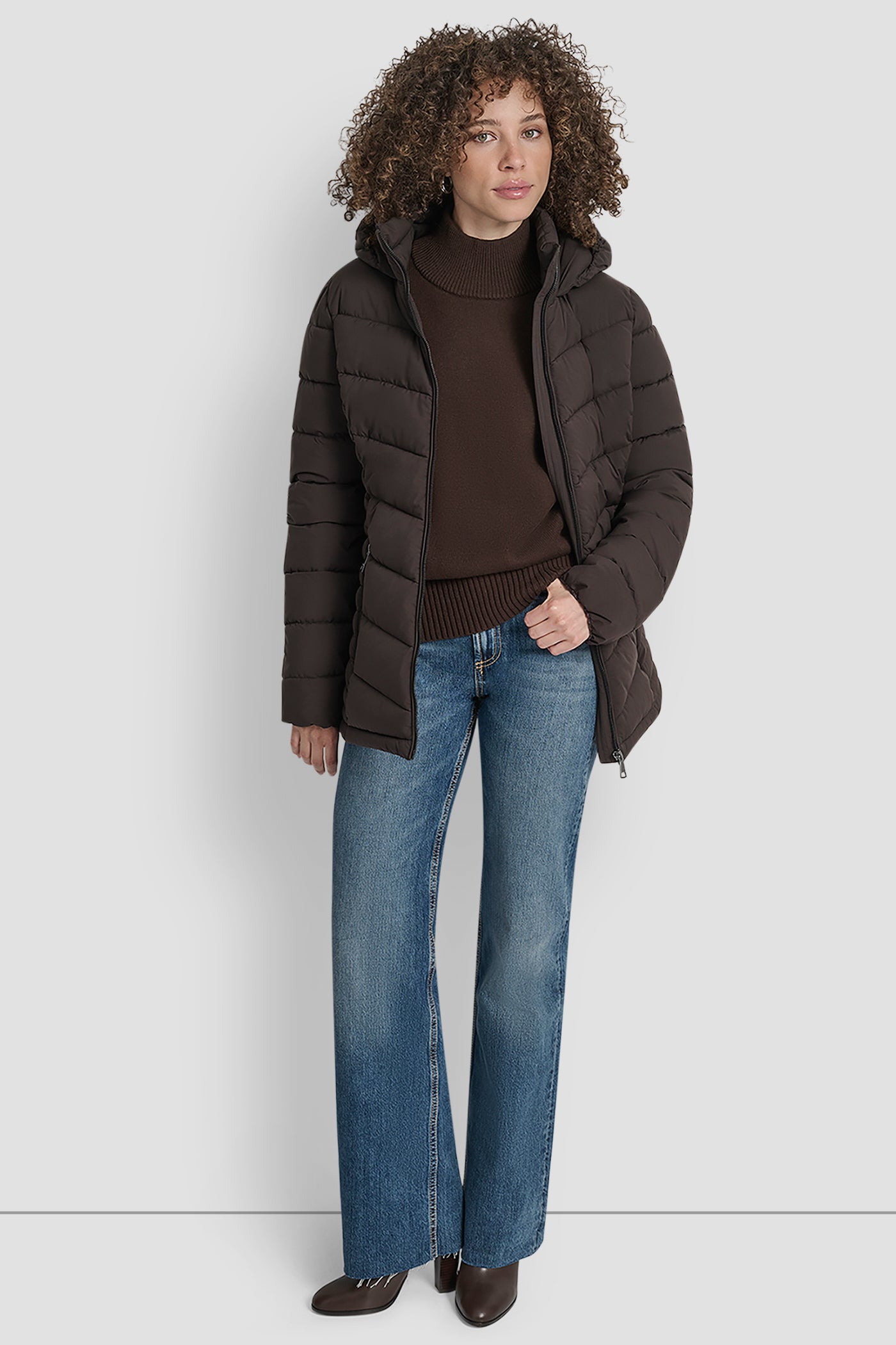 LIGHTWEIGHT PUFFER JACKET VIEW 3 | Jackets & Trench Coats