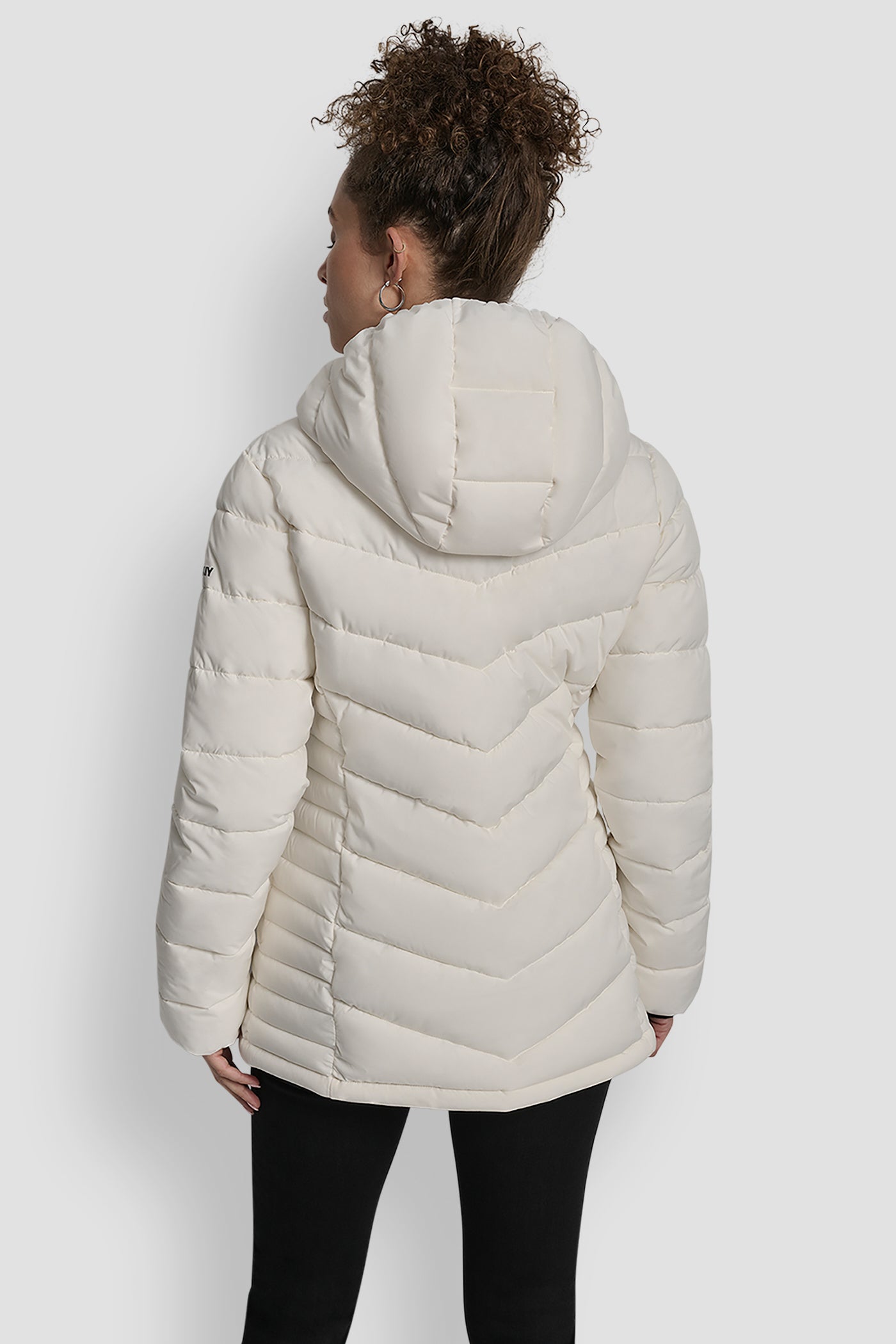 PEARL LIGHTWEIGHT PUFFER JACKET, BACK VIEW | WOMENS COATS & JACKETS