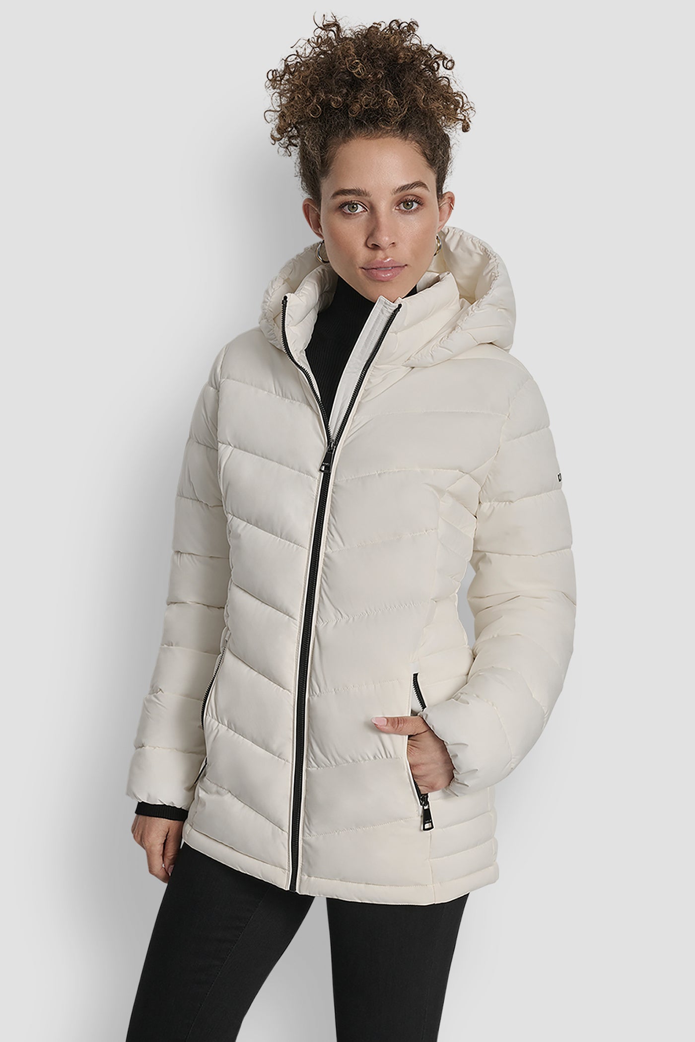 PEARL LIGHTWEIGHT PUFFER JACKET, FRONT VIEW | WOMENS COATS & JACKETS