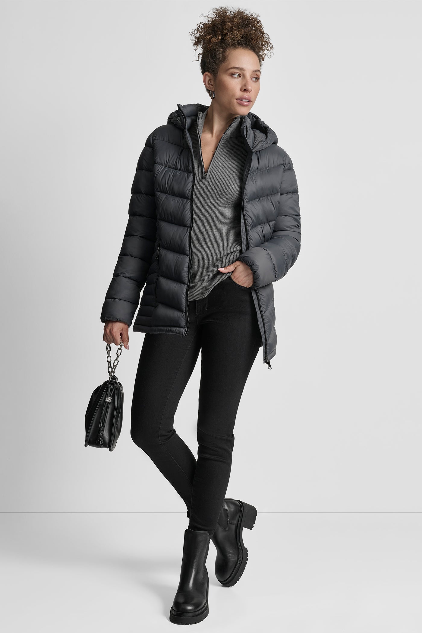 LIGHTWEIGHT PUFFER JACKET VIEW 4 | Cold Weather Coats
