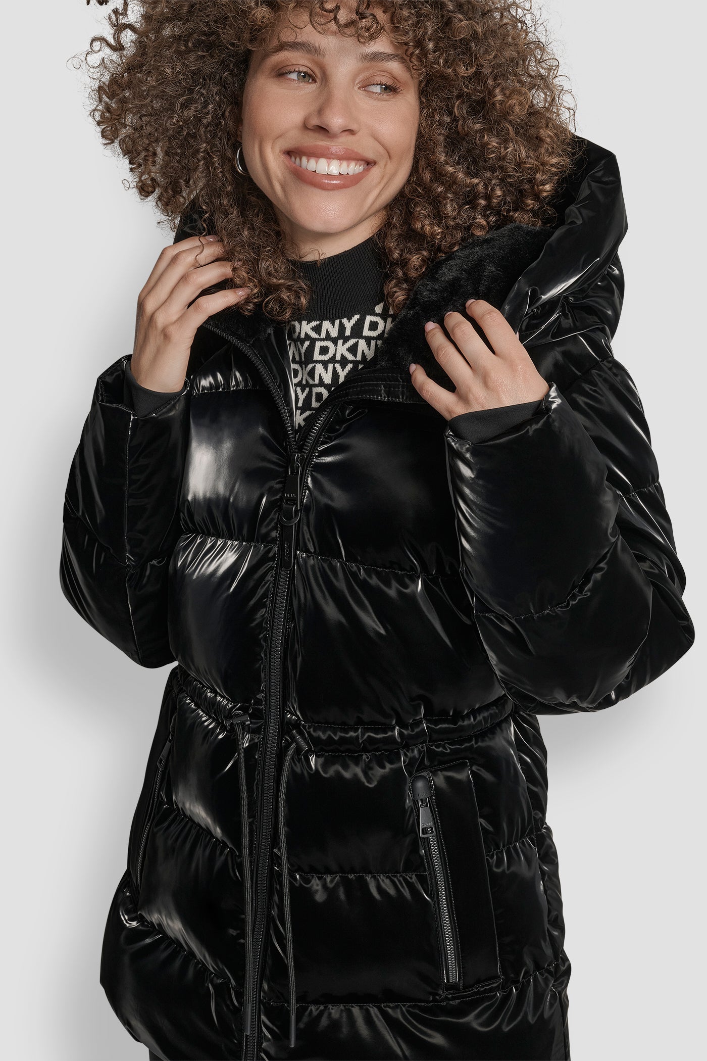 MID LENGTH LUSH PUFFER JACKET VIEW 5 | New Arrivals