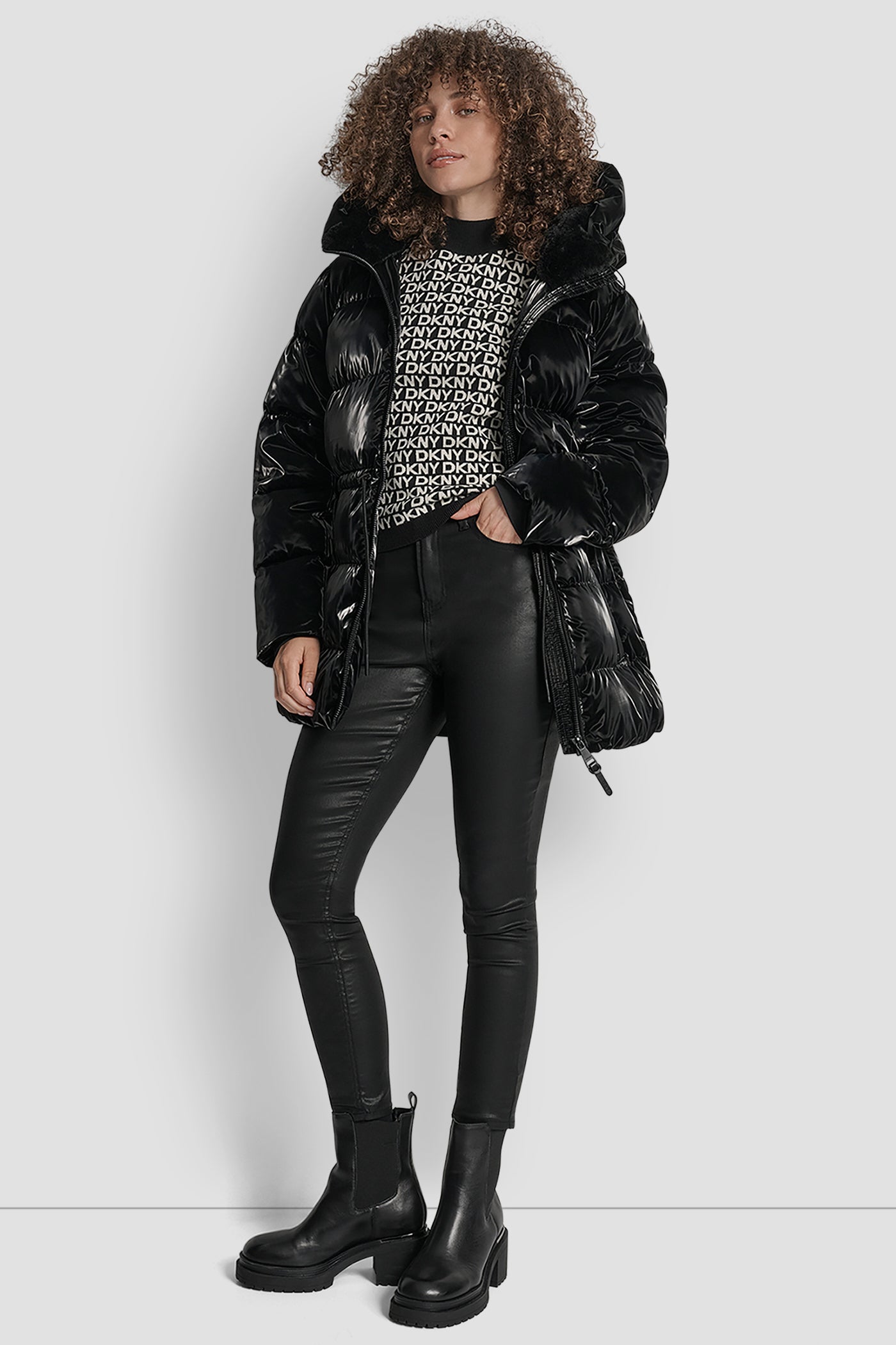 MID LENGTH LUSH PUFFER JACKET VIEW 8 | New Arrivals