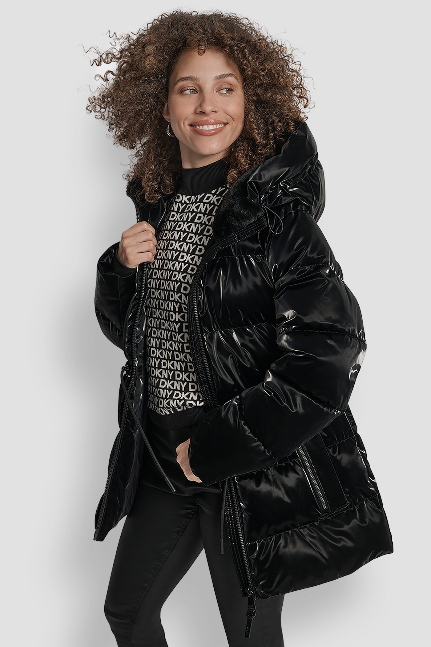 MID LENGTH LUSH PUFFER JACKET VIEW 4 | New Arrivals