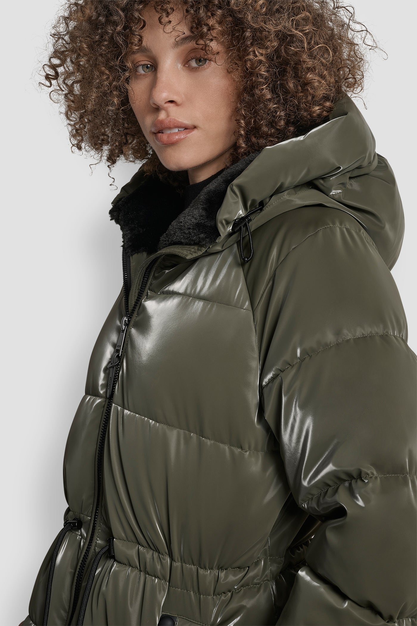 MID LENGTH LUSH PUFFER JACKET VIEW 7 | New Arrivals