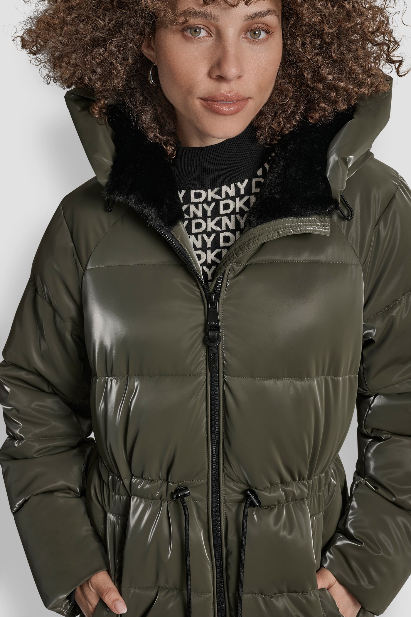 MID LENGTH LUSH PUFFER JACKET VIEW 5 | New Arrivals