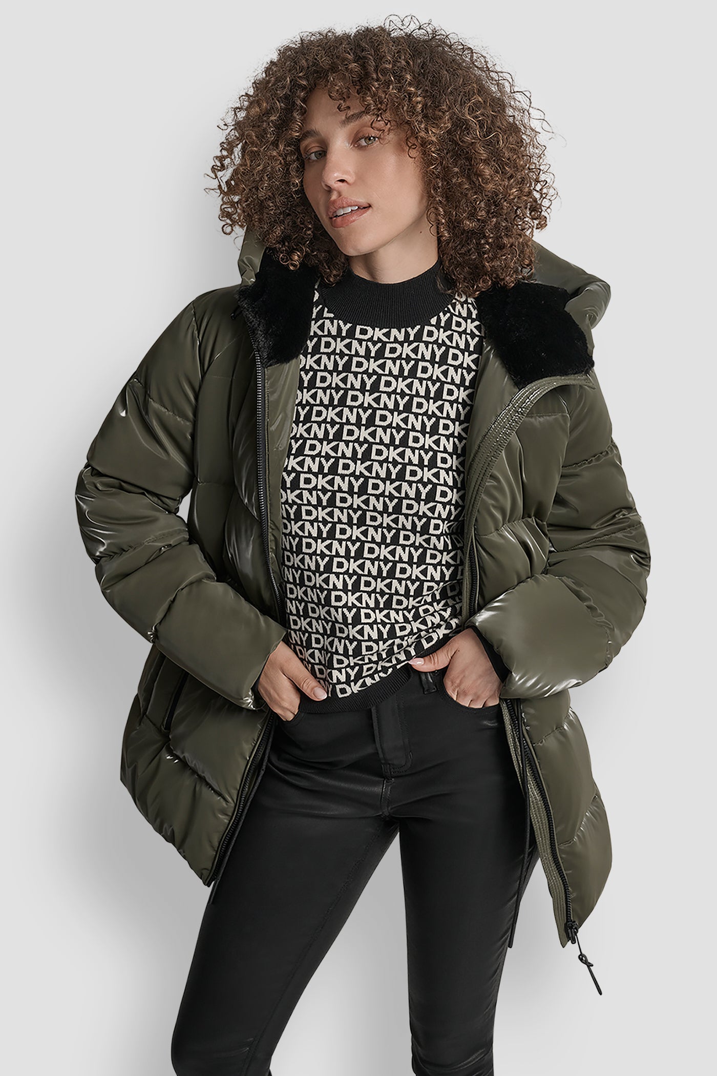 MID LENGTH LUSH PUFFER JACKET VIEW 4 | New Arrivals
