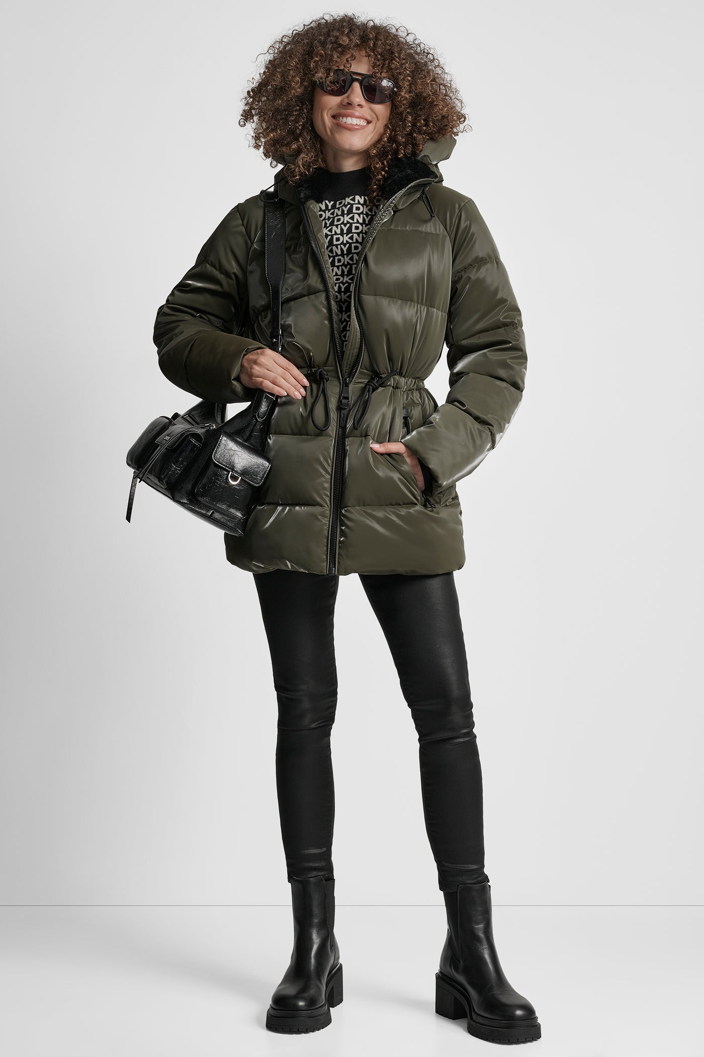MID LENGTH LUSH PUFFER JACKET VIEW 9 | New Arrivals