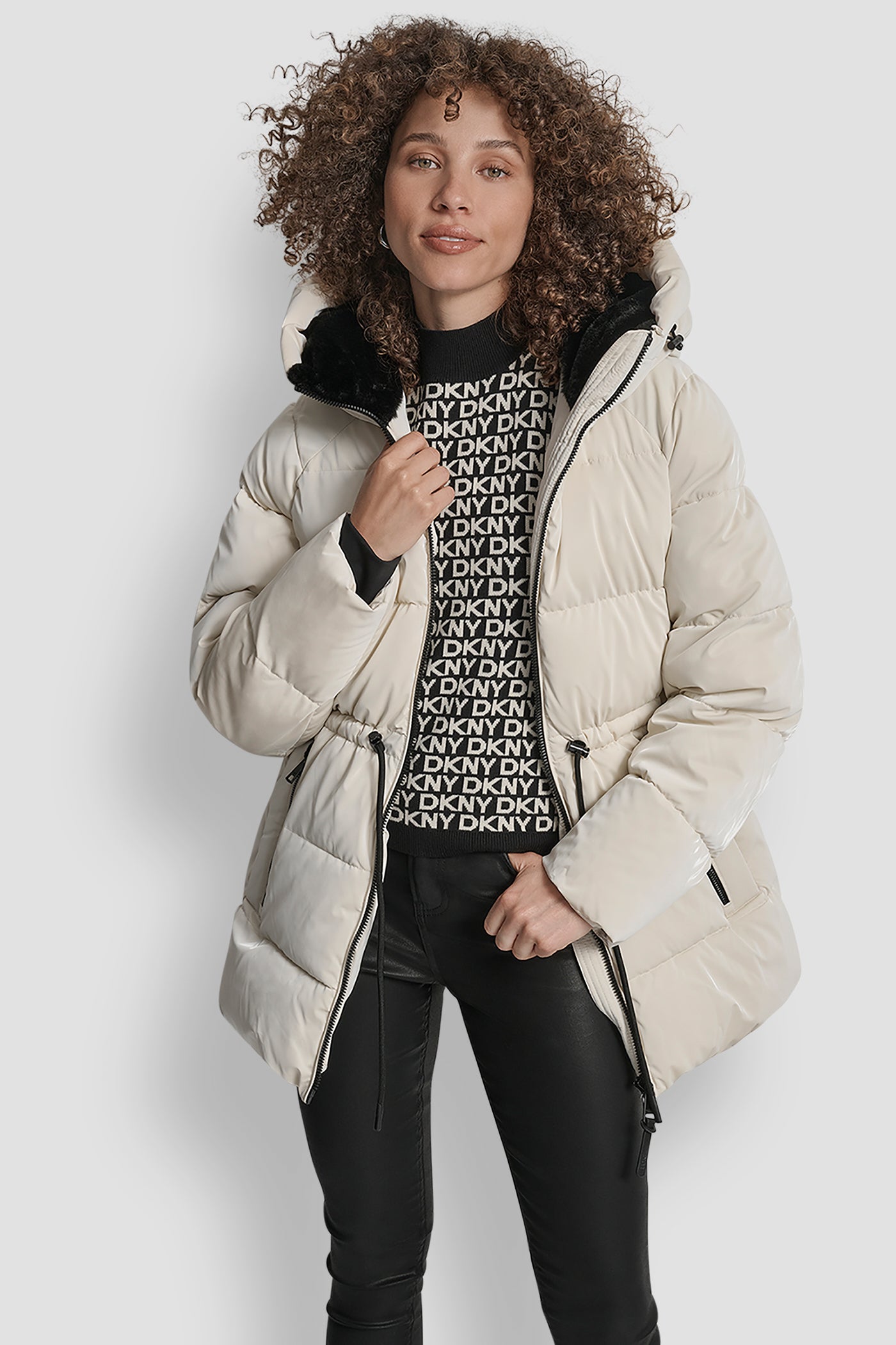 MID LENGTH LUSH PUFFER JACKET VIEW 4 | New Arrivals