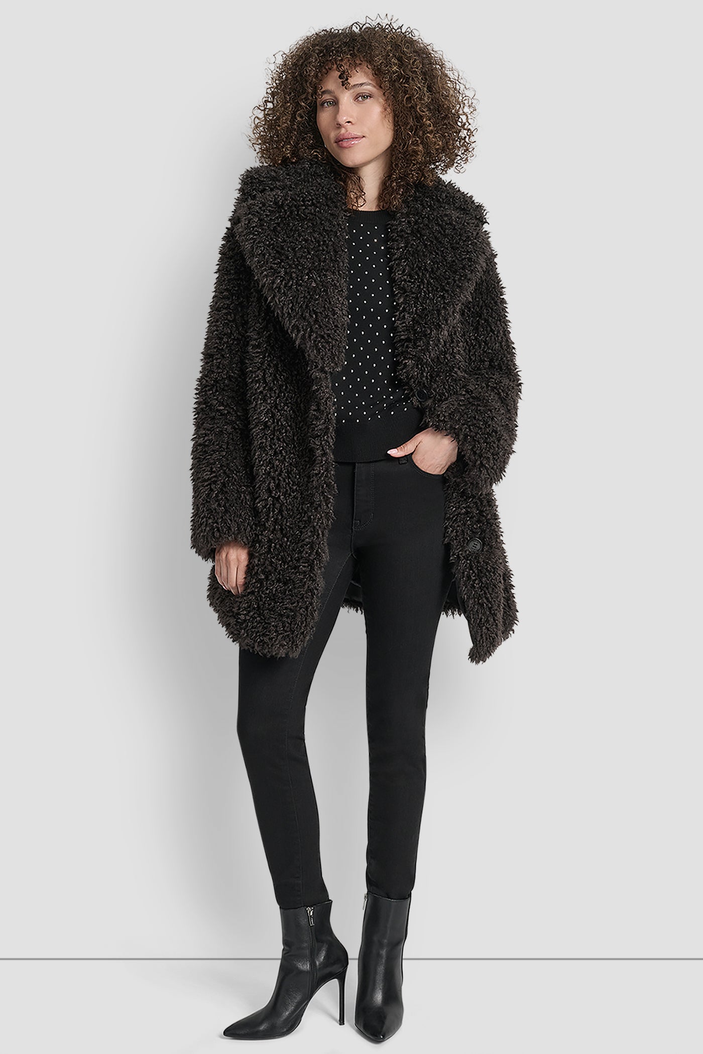 FAUX TEDDY FUR JACKET VIEW 6 | All Products