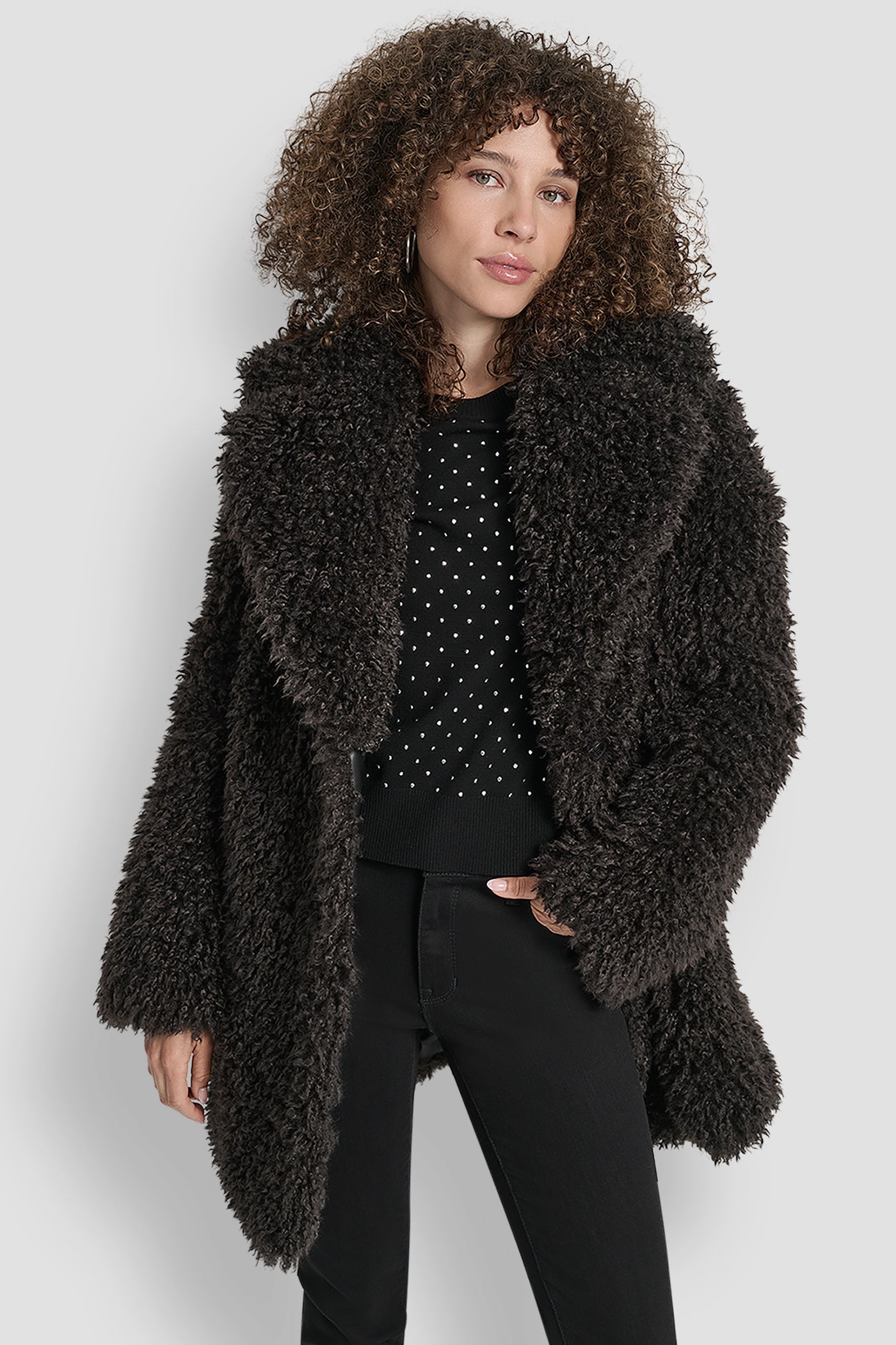 FAUX TEDDY FUR JACKET VIEW 5 | All Products