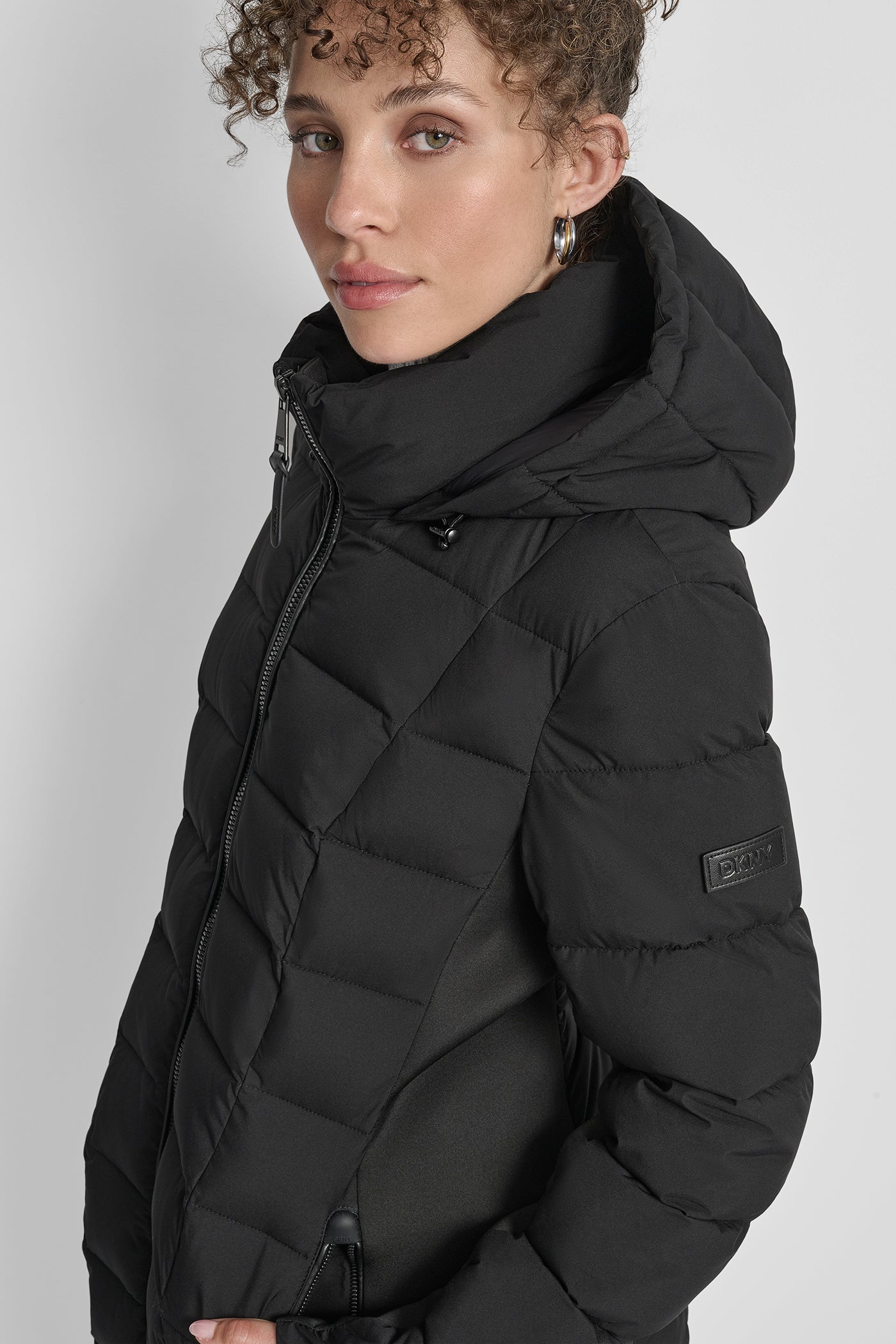 LONG MIX MEDIA JACKET WITH HOOD VIEW 5 | New Arrivals