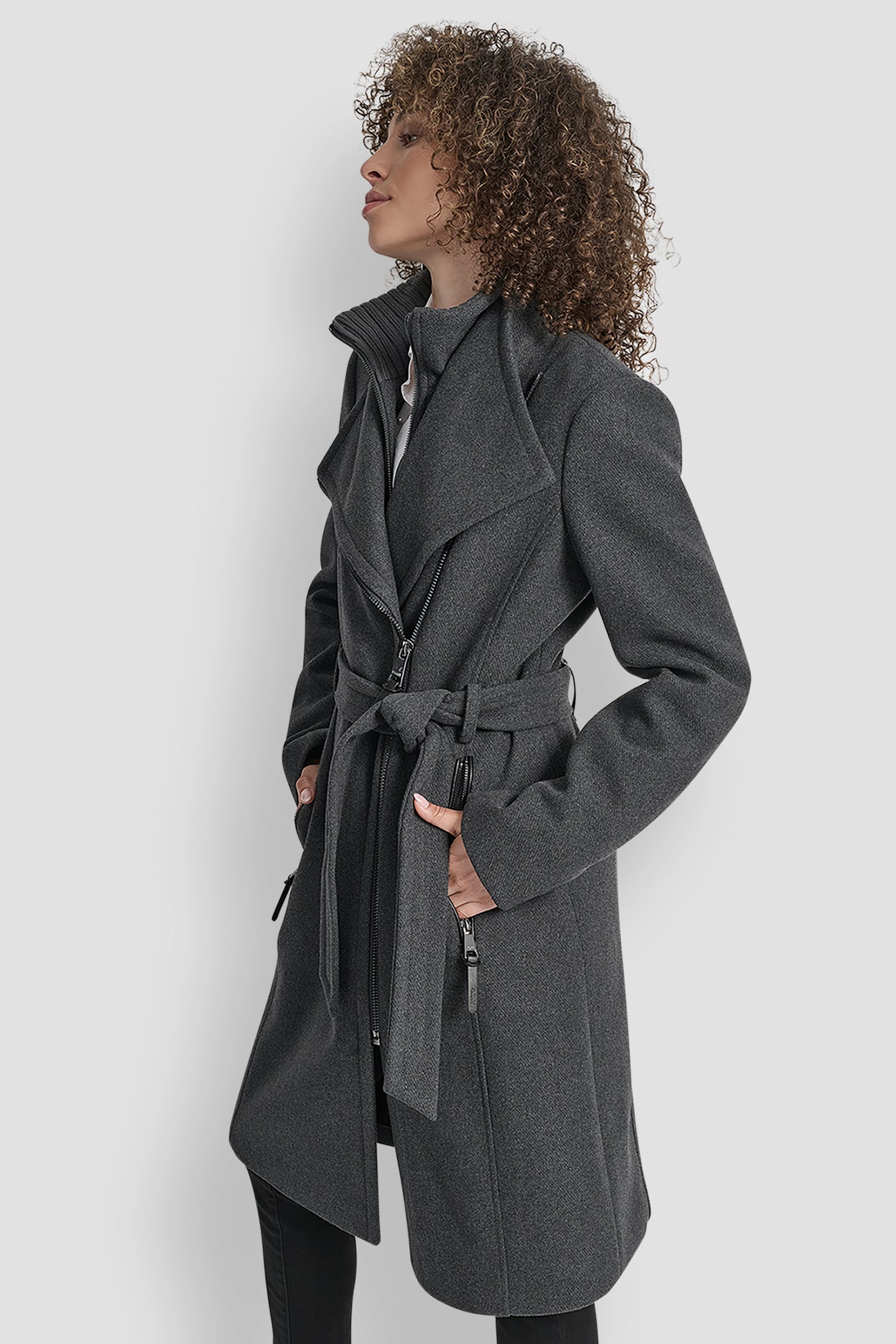 WOOL WRAP JACKET WITH INSERT VIEW 4 | All Products