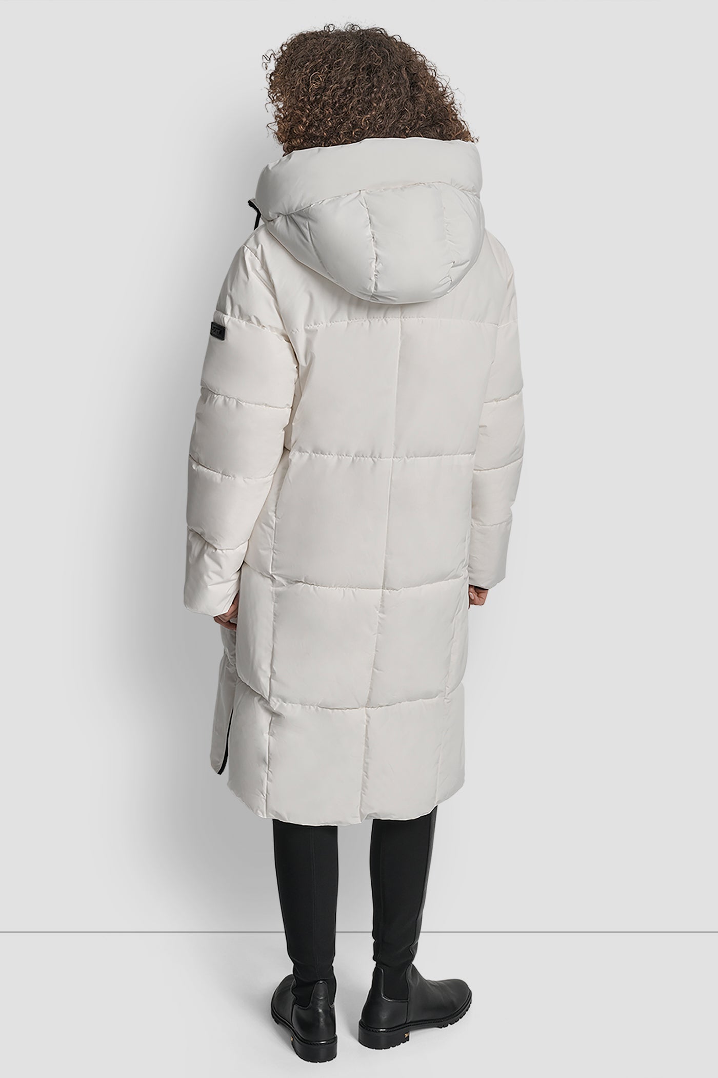 PEARL MID LENGTH PUFFER JACKET, BACK VIEW | WOMENS COATS & JACKETS