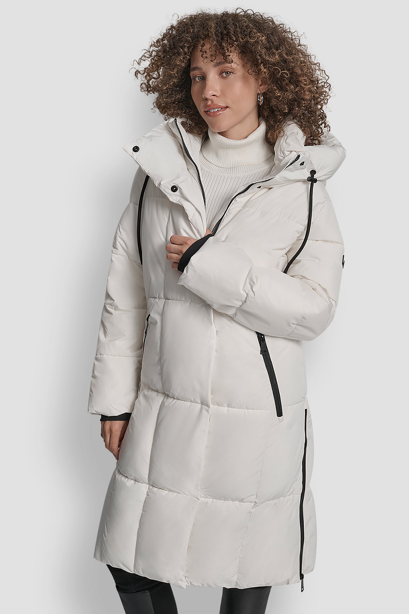 PEARL MID LENGTH PUFFER JACKET, FRONT VIEW | WOMENS COATS & JACKETS