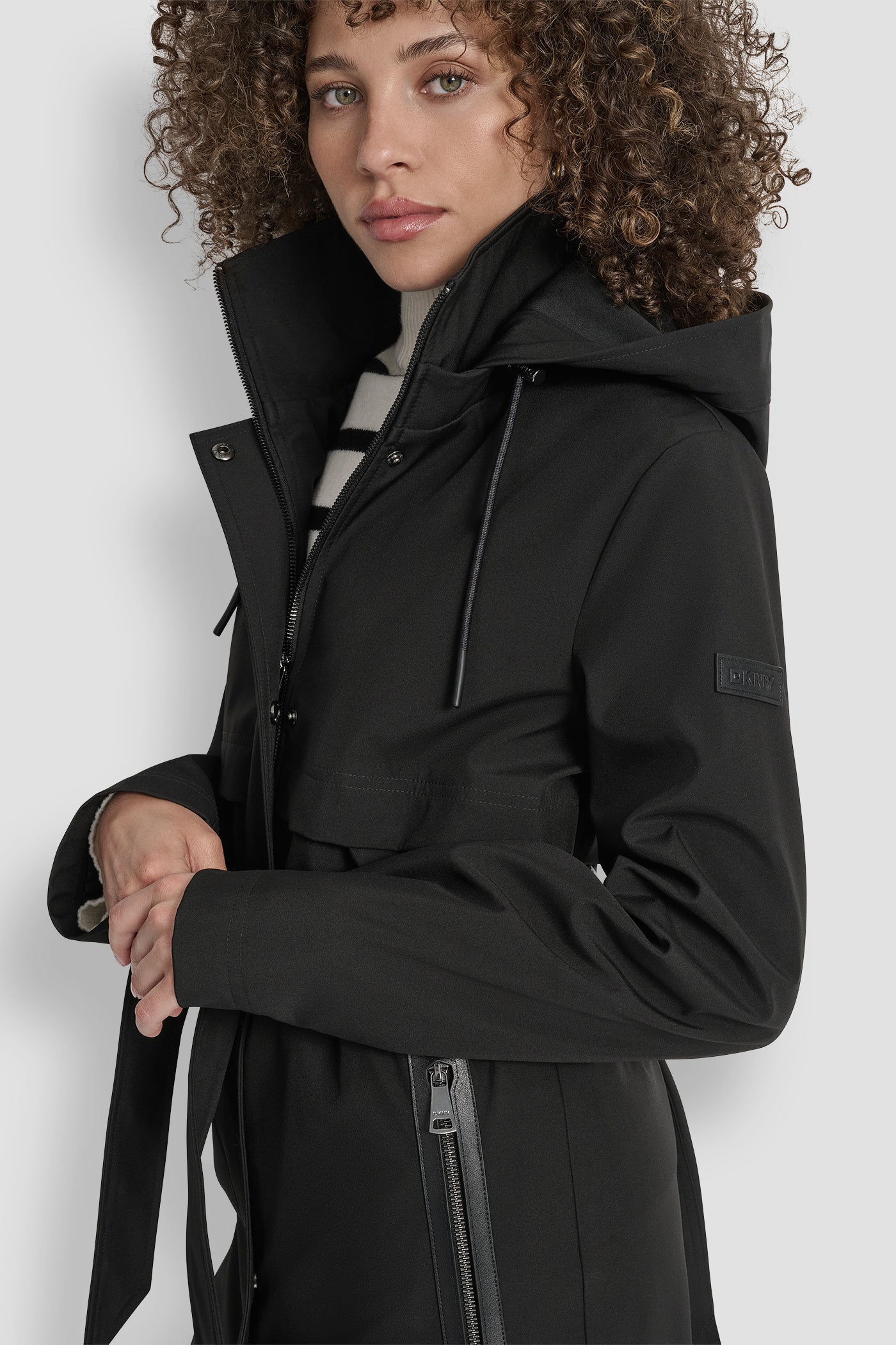 LONG WAIST BELT TRENCH COAT VIEW 4 | WOMENS COATS & JACKETS