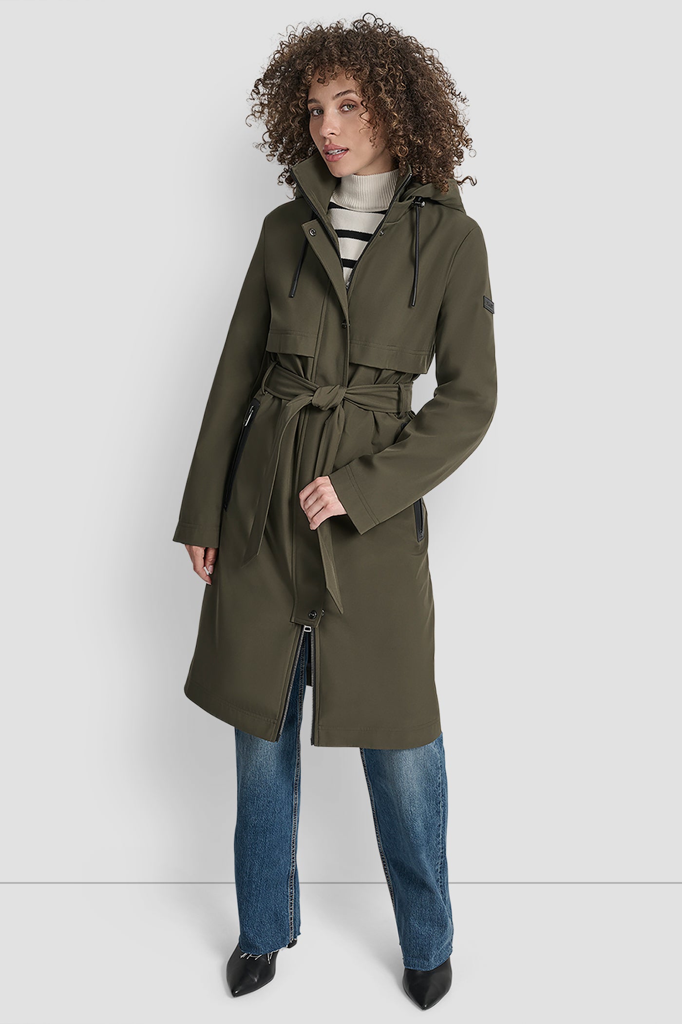 LONG WAIST BELT TRENCH COAT VIEW 9 | WOMENS COATS & JACKETS