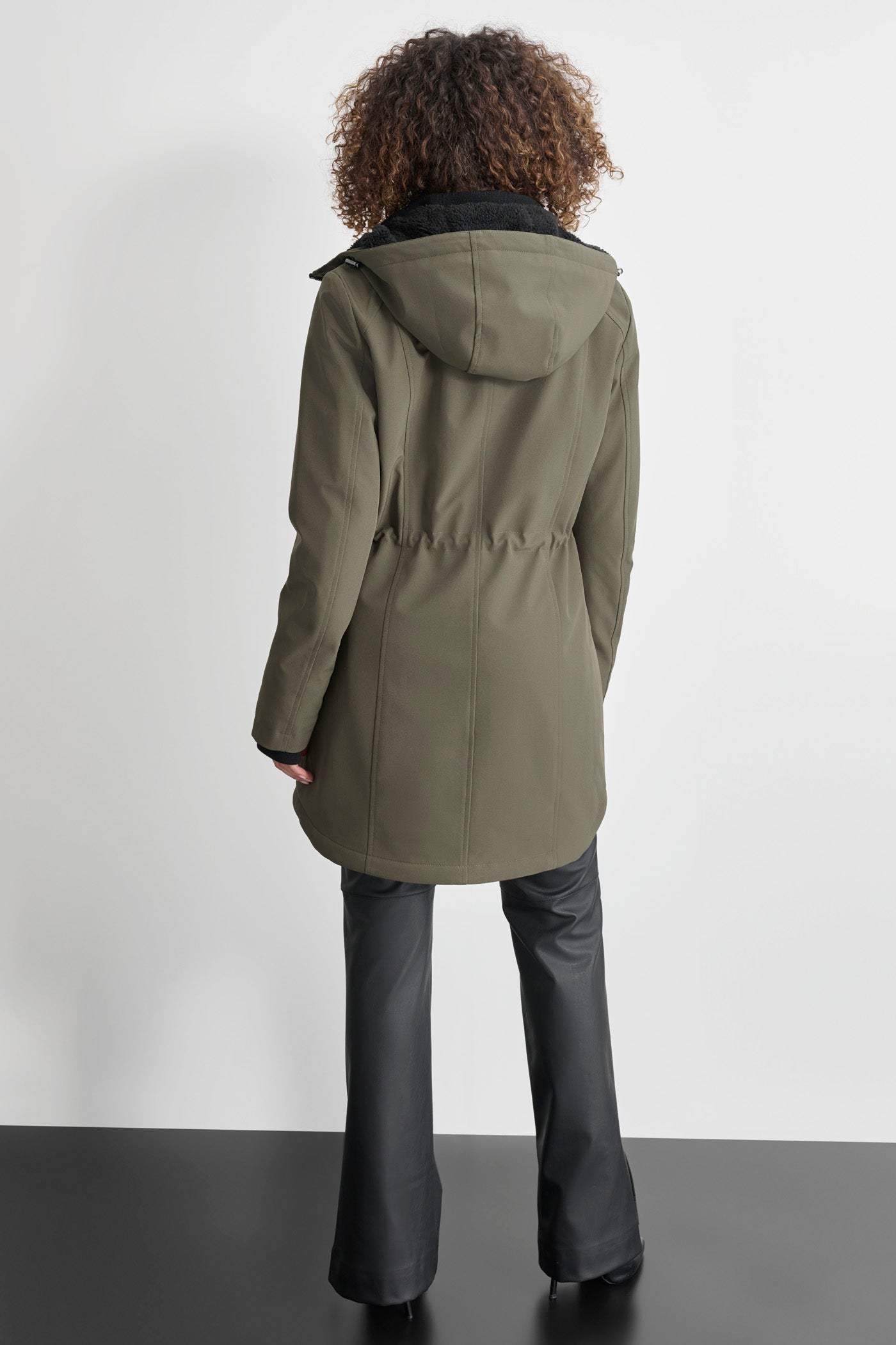 Green VALBOA LINED SOFT SHELL JACKET, VIEW 2 | Outerwear Under $100