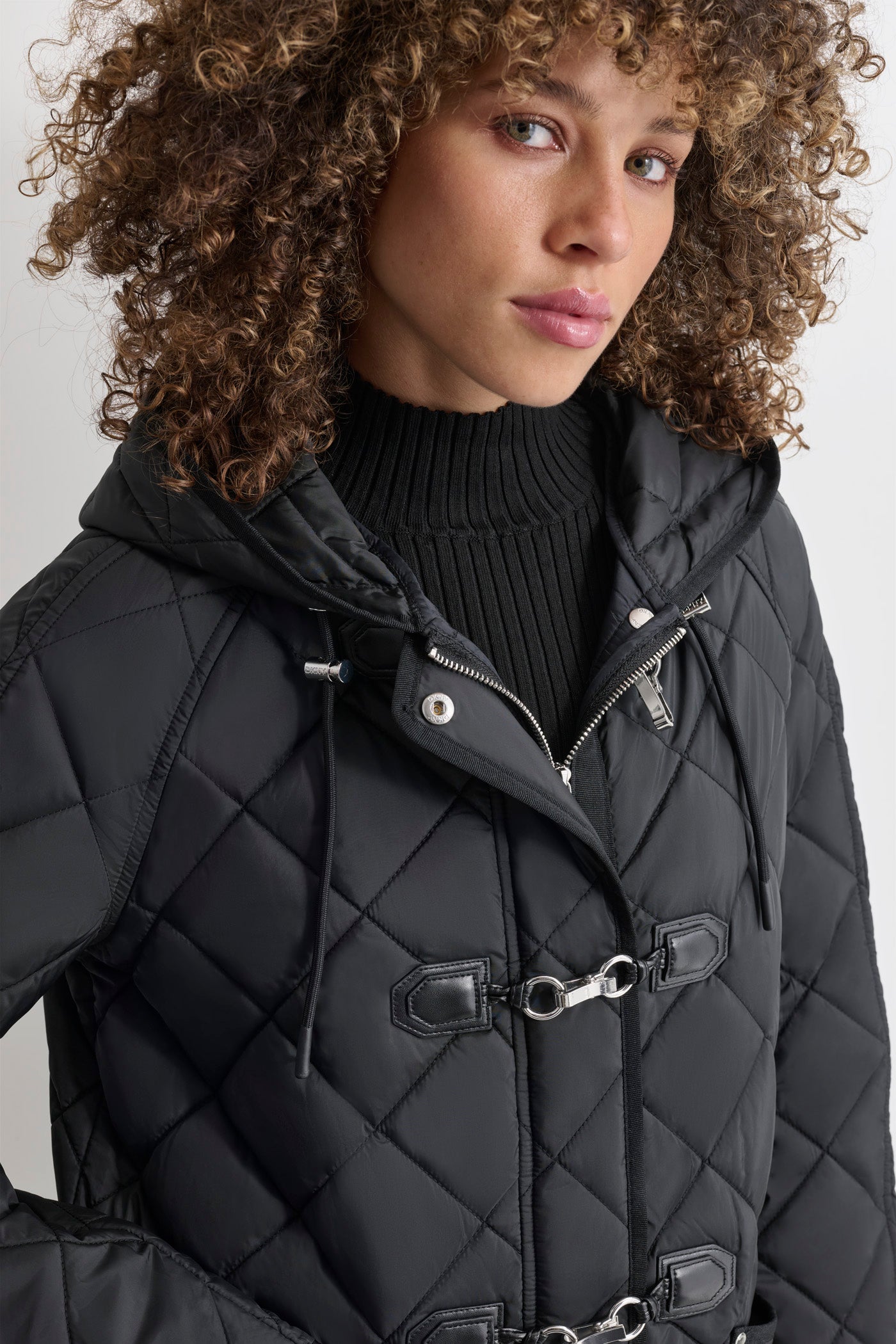 QUILTED COAT WITH TOGGLE VIEW 4