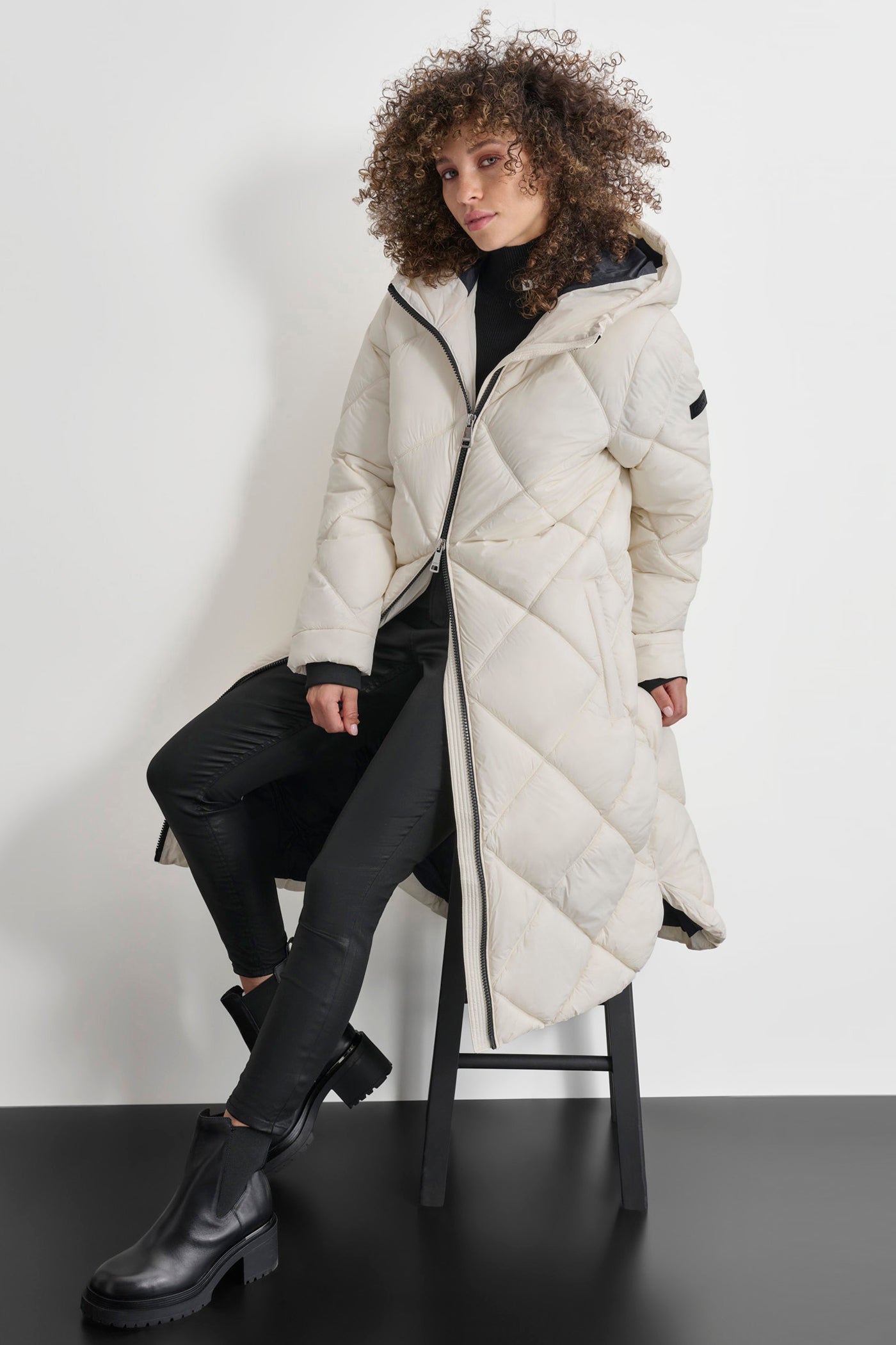 SILKY LONG QUILTED PARKA VIEW 5 | All Products