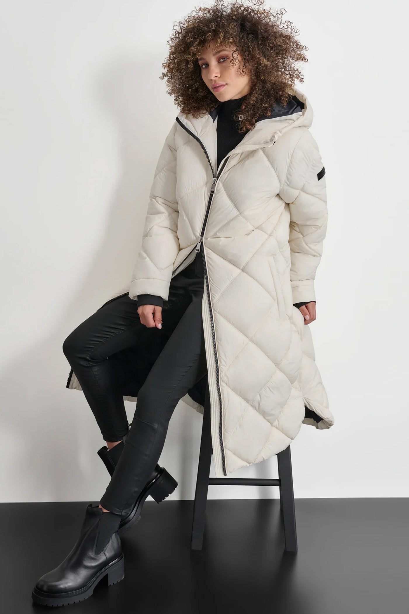 Pearl SILKY LONG QUILTED PARKA, VIEW 1 | Back-To-School Shop