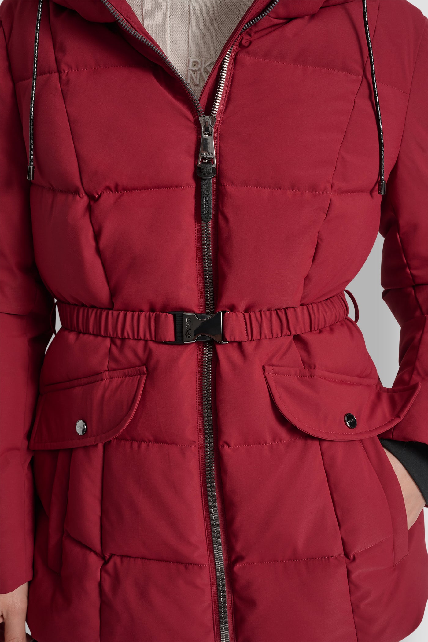 SHORT BELTED PUFFER JACKET VIEW 4 | WOMENS COATS & JACKETS