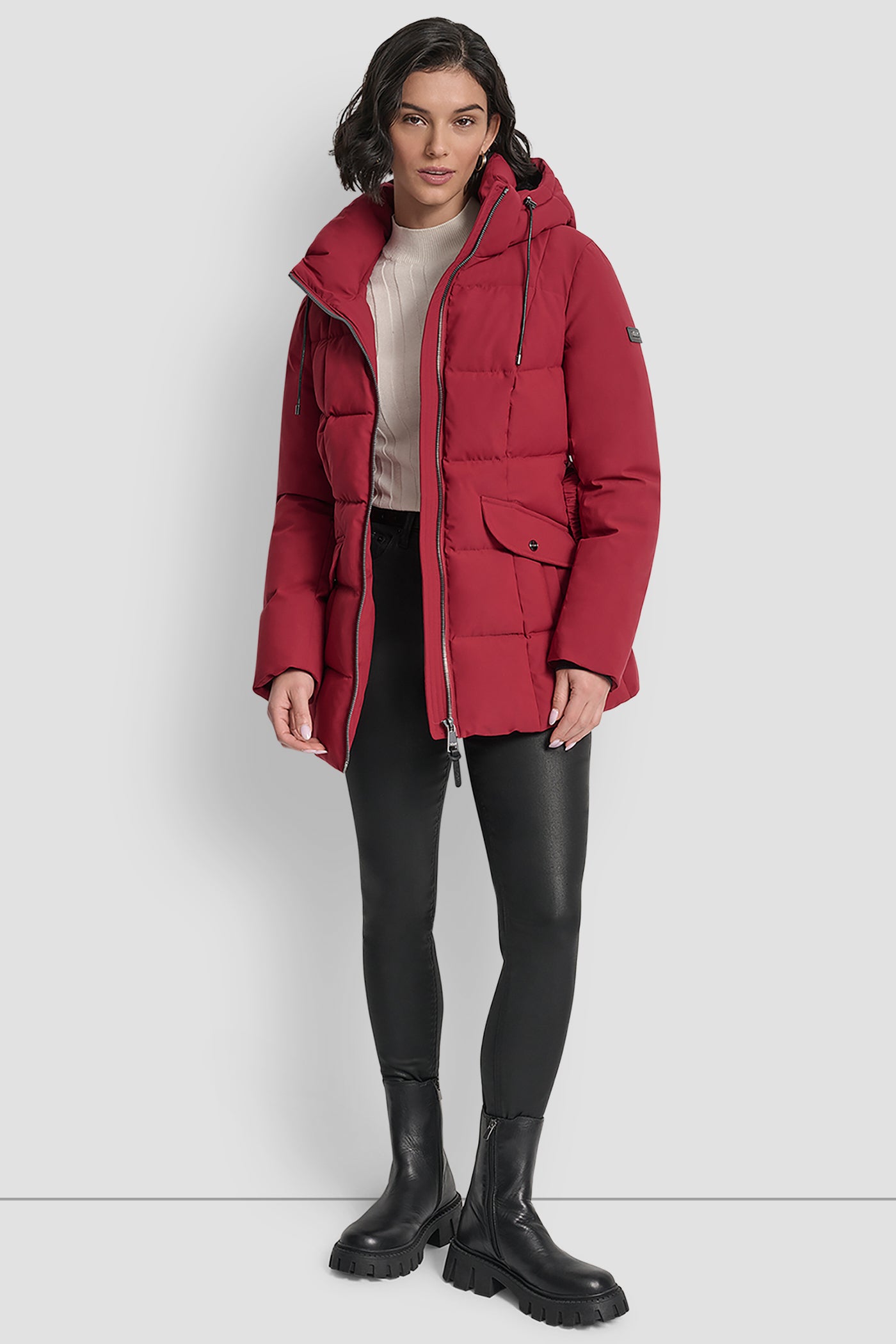 SHORT BELTED PUFFER JACKET VIEW 8 | WOMENS COATS & JACKETS