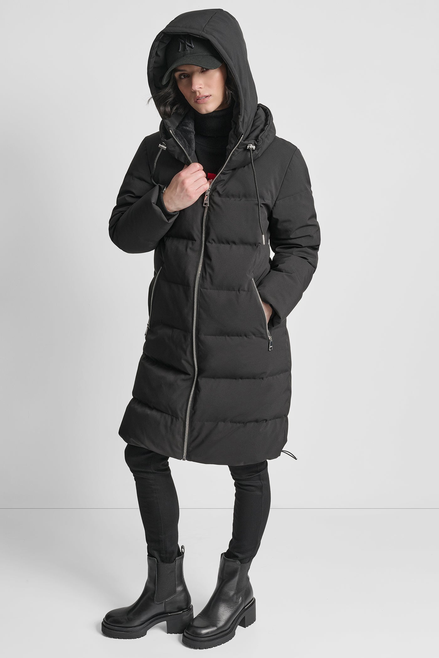 DOWN FILLED MAXI LENGTH PUFFER WITH HOOD VIEW 7 | WOMENS COATS & JACKETS