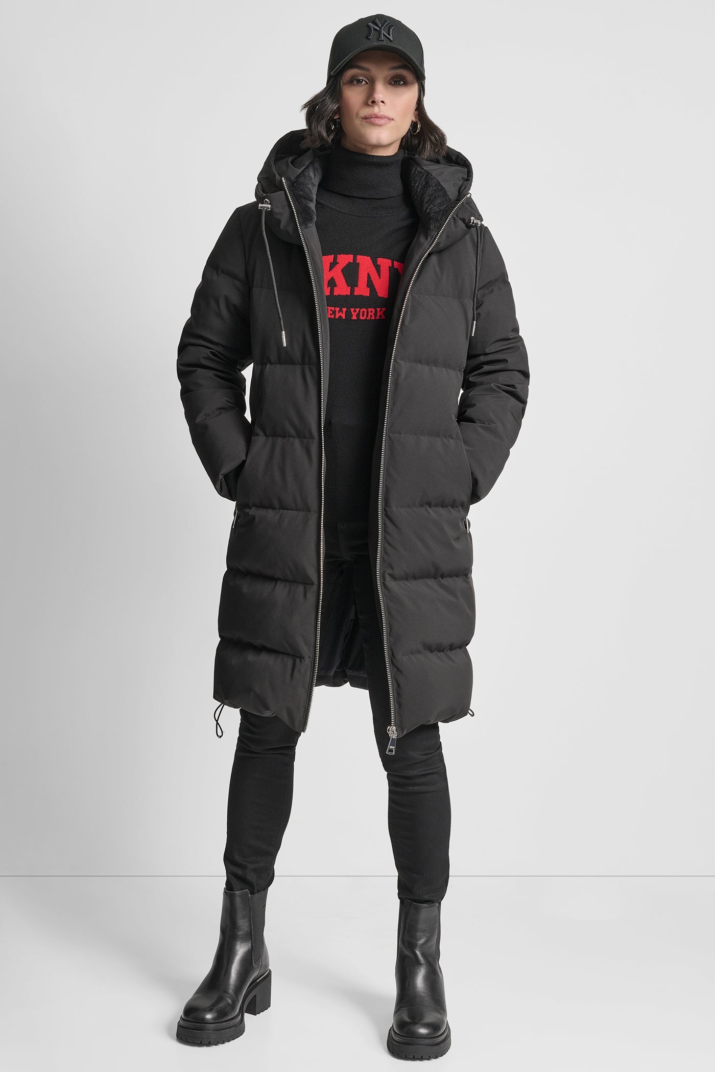 DOWN FILLED MAXI LENGTH PUFFER WITH HOOD VIEW 6 | WOMENS COATS & JACKETS