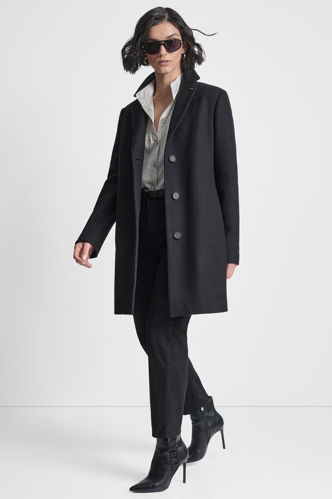 LONG SLEEVE BLAZER COAT VIEW 9 | DKNY Promo