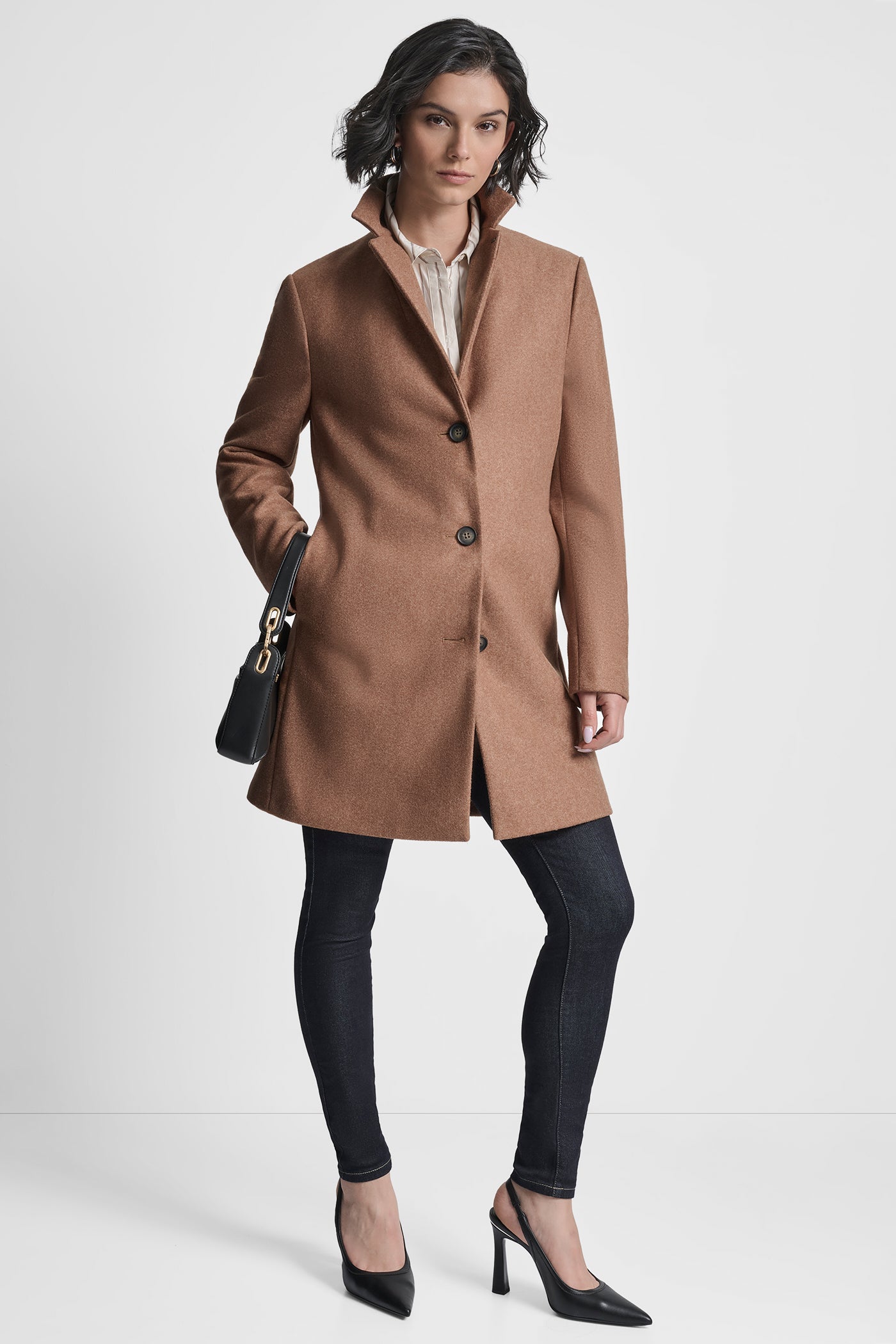 LONG SLEEVE BLAZER COAT VIEW 7 | DKNY Promo