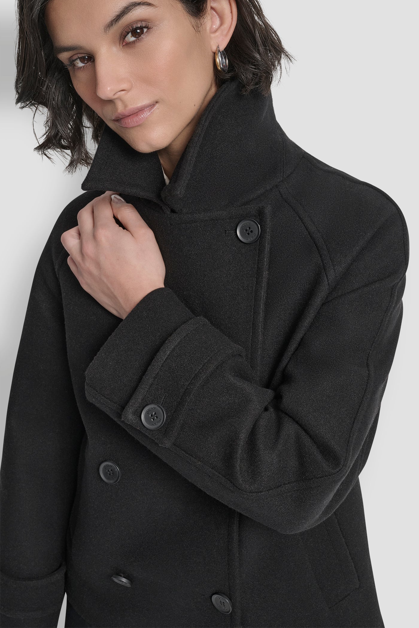 SHORT FAUX WOOL JACKET VIEW 4 | WOMENS COATS & JACKETS