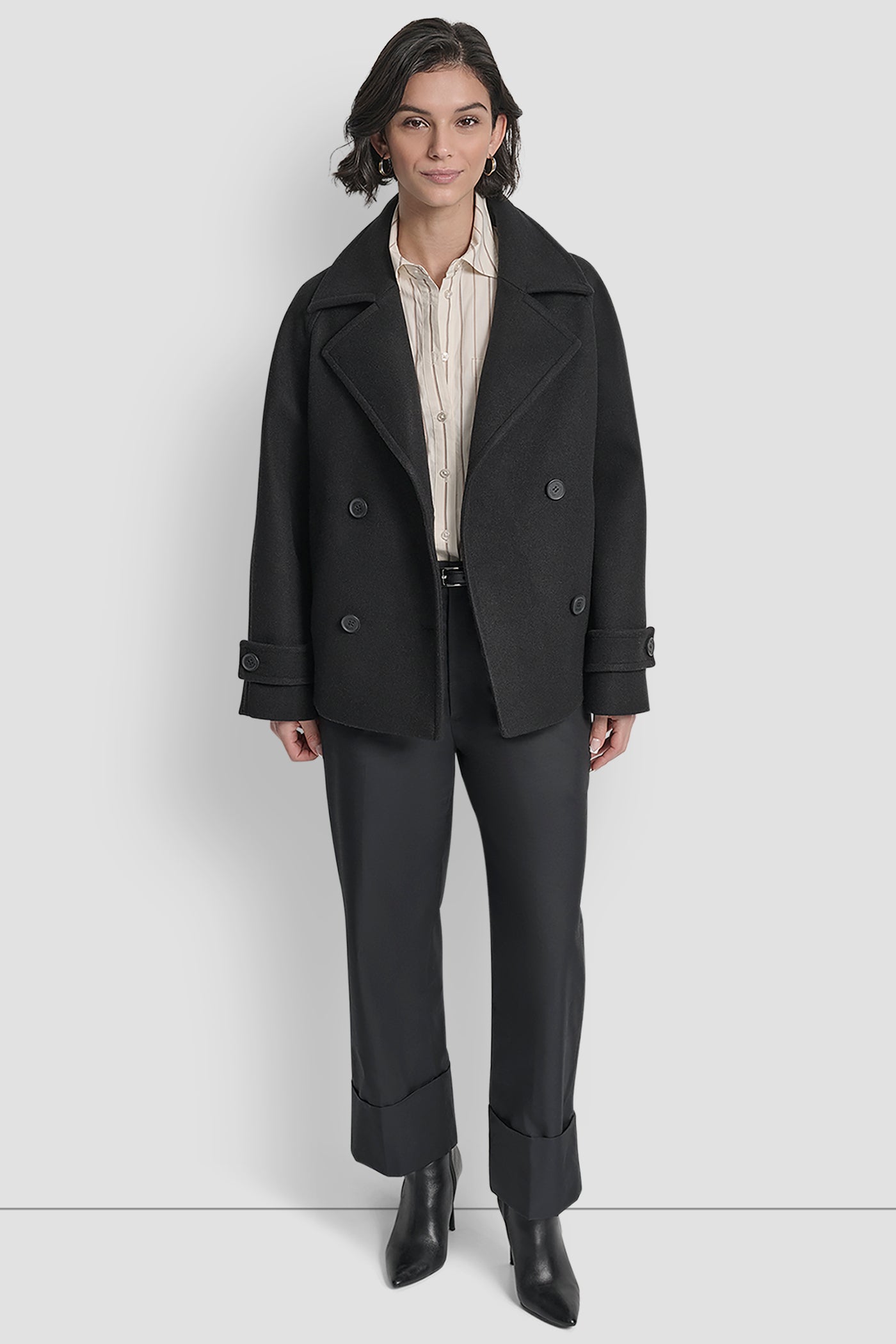 SHORT FAUX WOOL JACKET VIEW 7 | WOMENS COATS & JACKETS