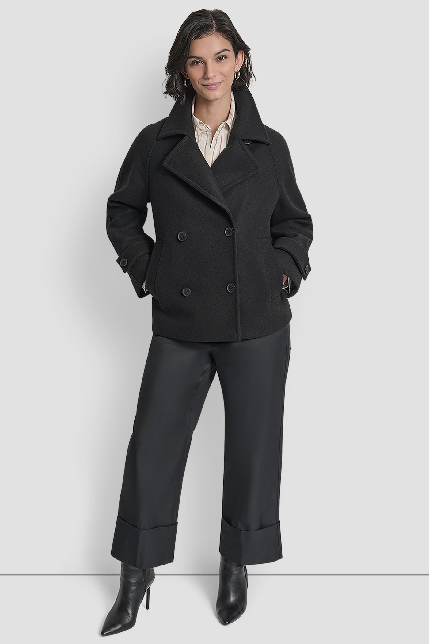 SHORT FAUX WOOL JACKET VIEW 6 | WOMENS COATS & JACKETS