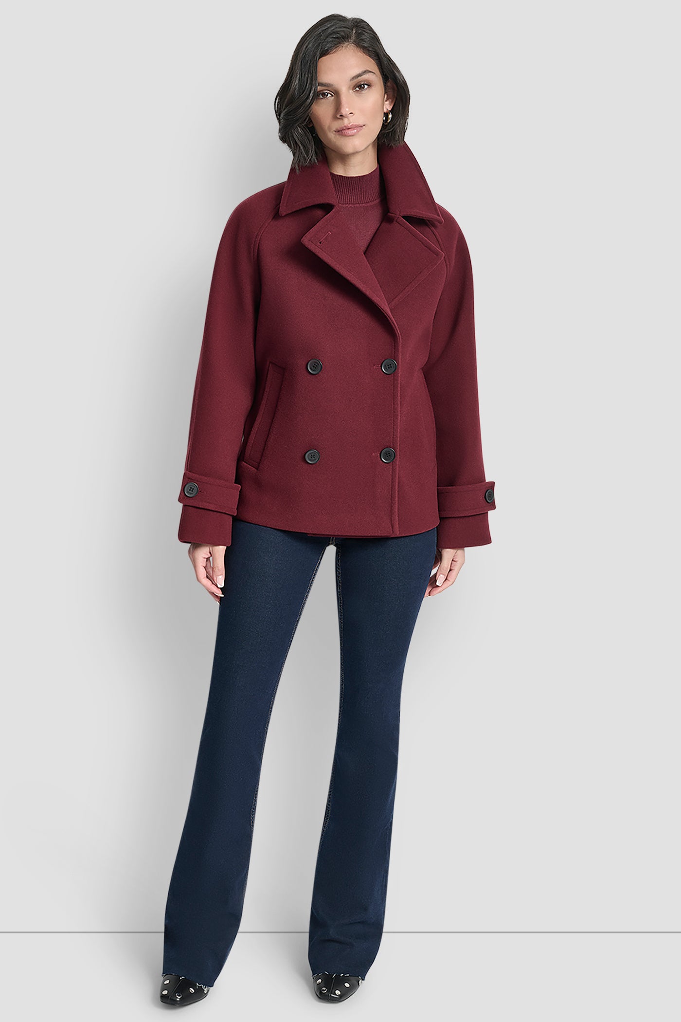SHORT FAUX WOOL JACKET VIEW 7 | DKNY Promo