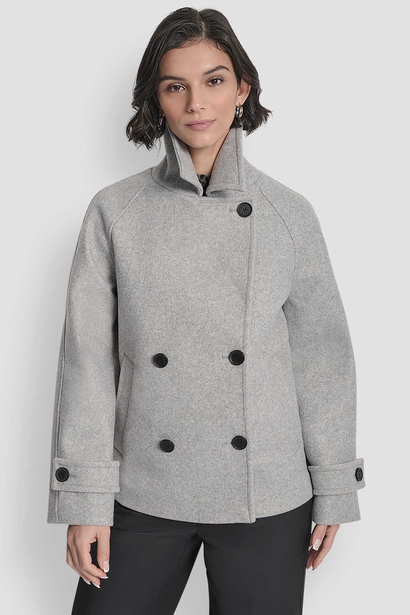 SHORT FAUX WOOL JACKET VIEW 4 | WOMENS COATS & JACKETS