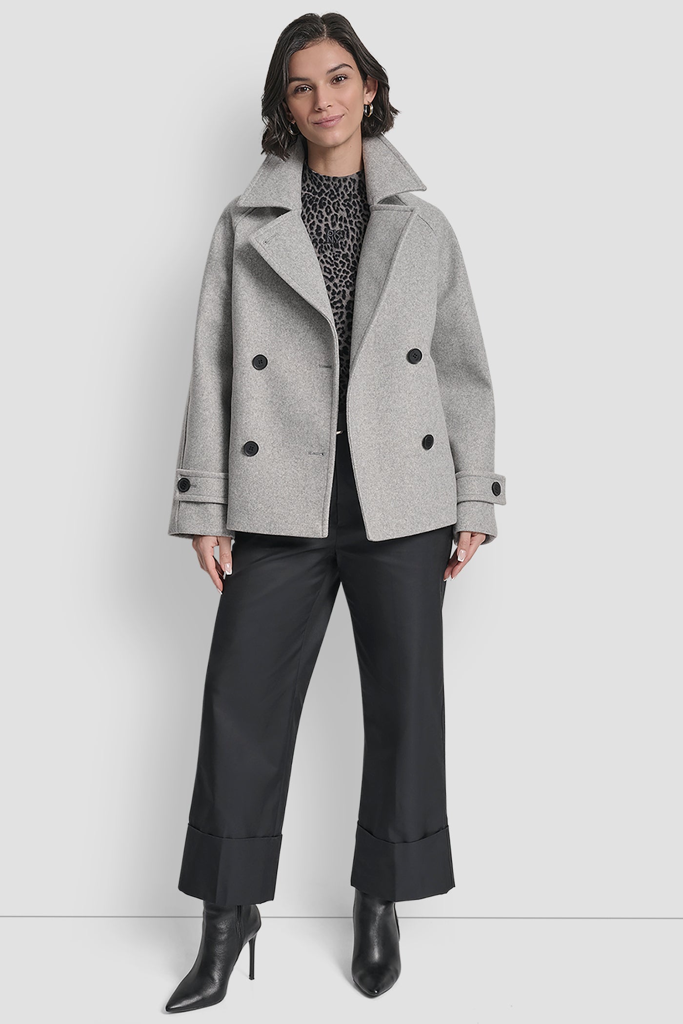 SHORT FAUX WOOL JACKET VIEW 10 | WOMENS COATS & JACKETS