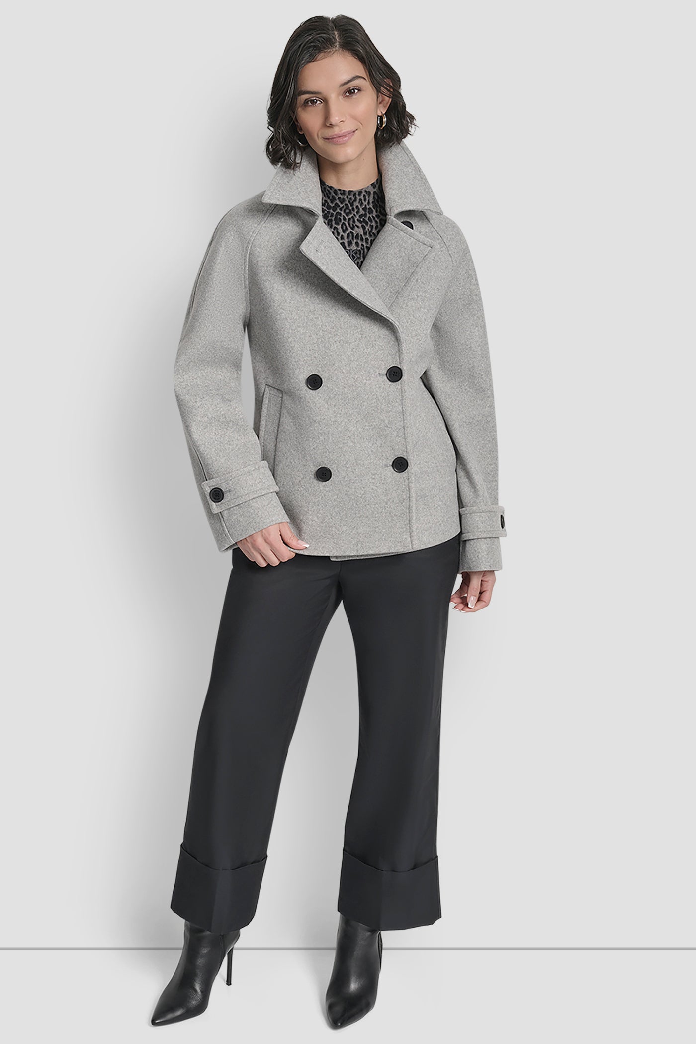 SHORT FAUX WOOL JACKET VIEW 9 | WOMENS COATS & JACKETS