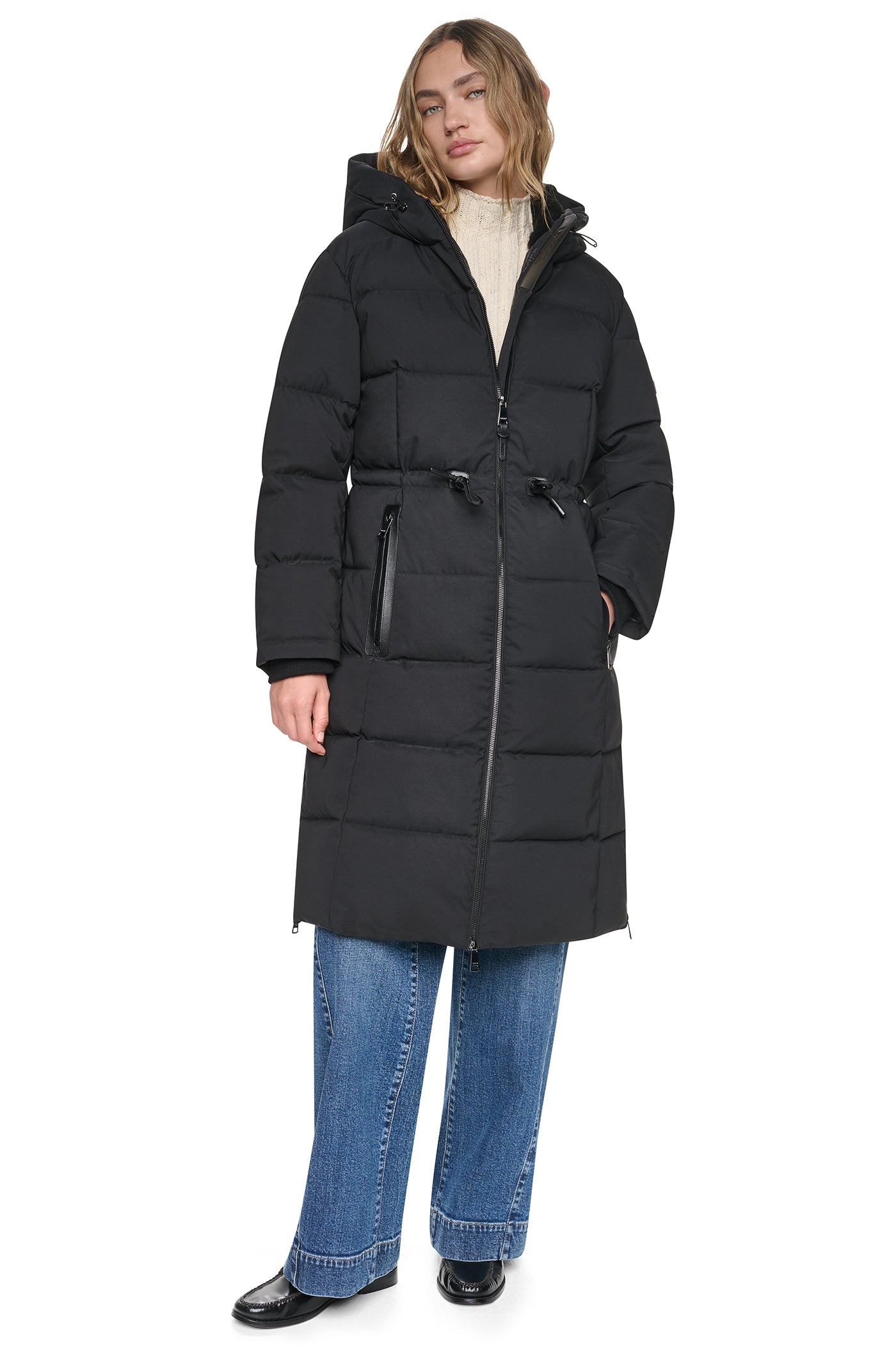 MAXI PUFFER COAT WITH HOOD VIEW 6