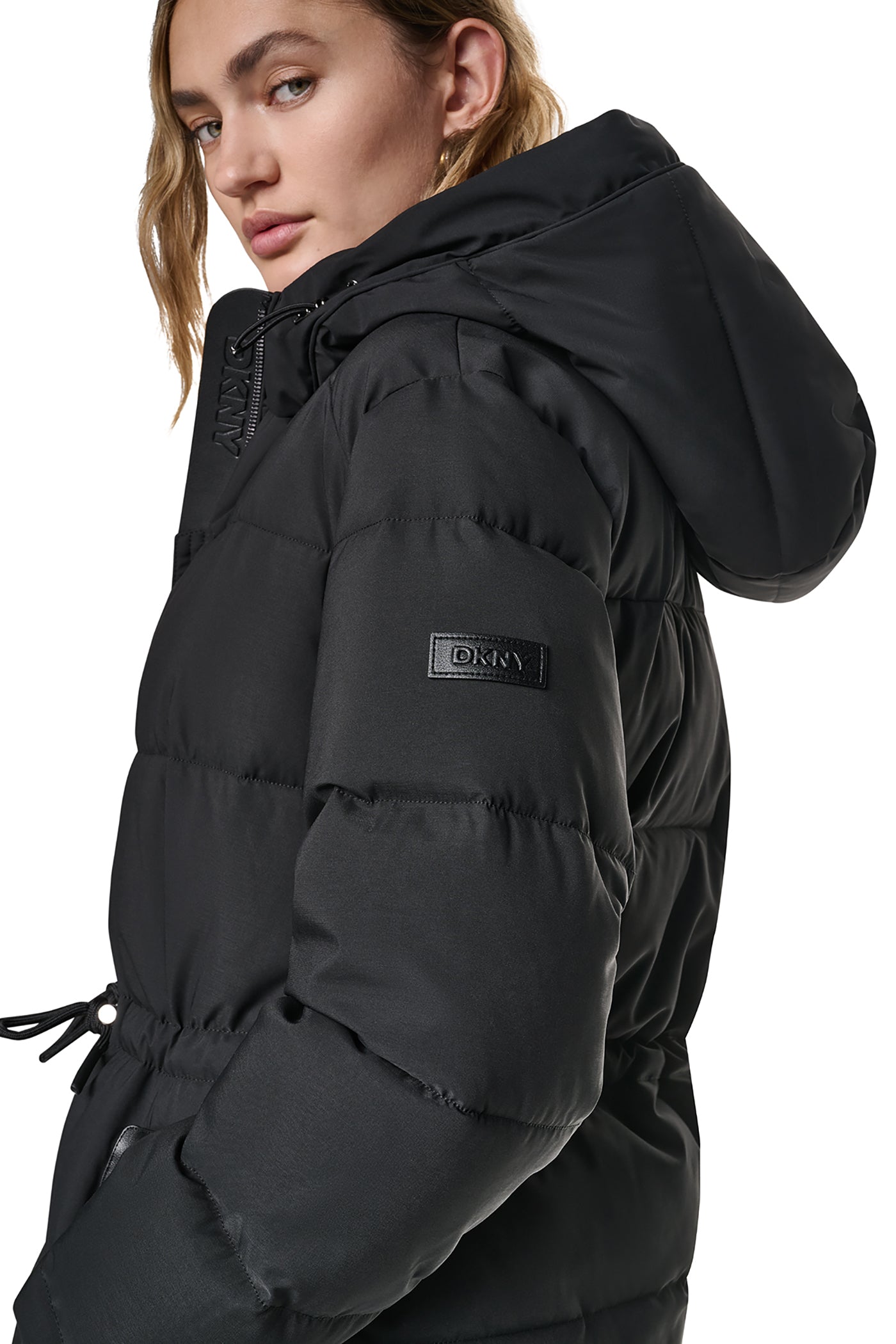 MAXI PUFFER COAT WITH HOOD VIEW 5