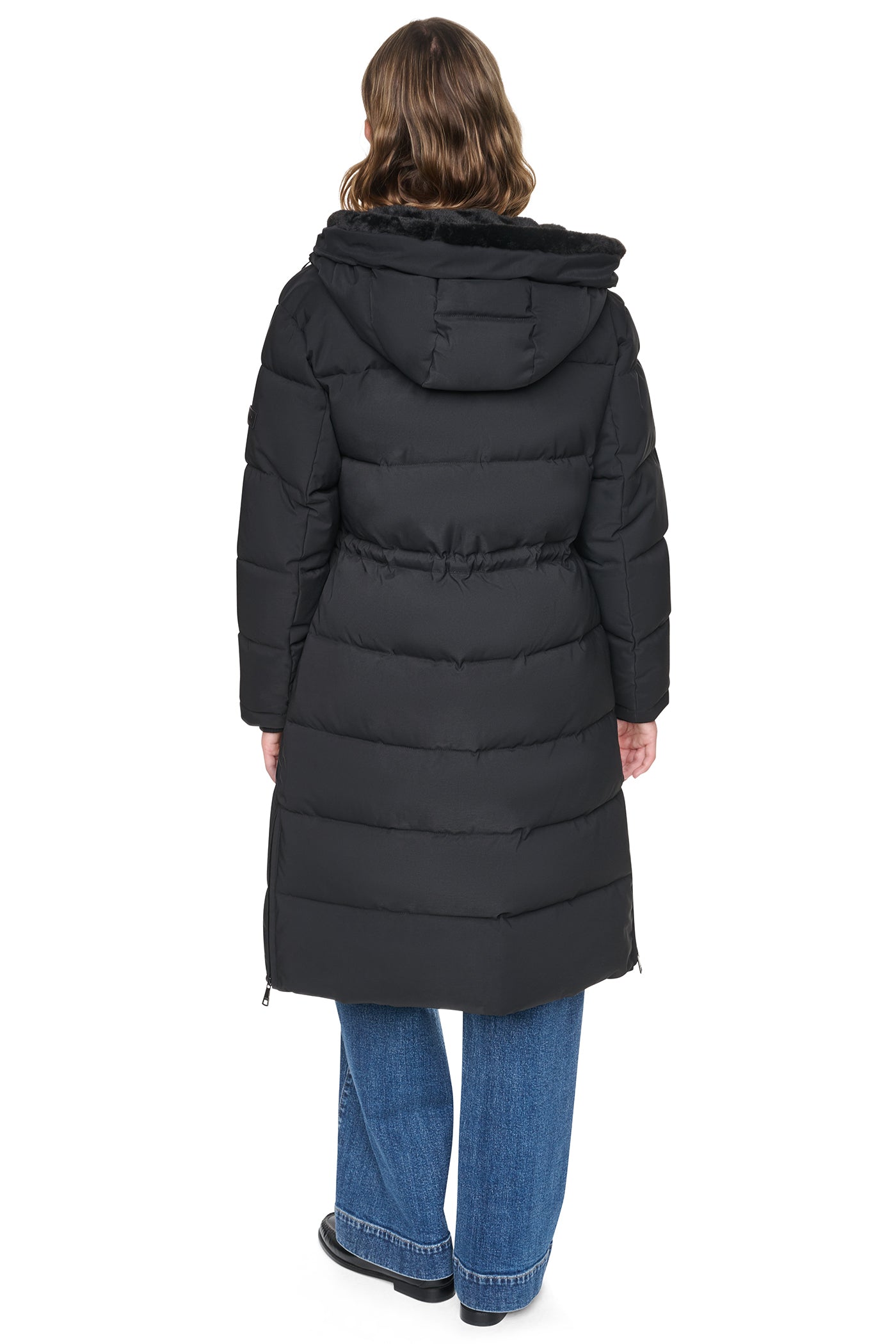 MAXI PUFFER COAT WITH HOOD VIEW 3