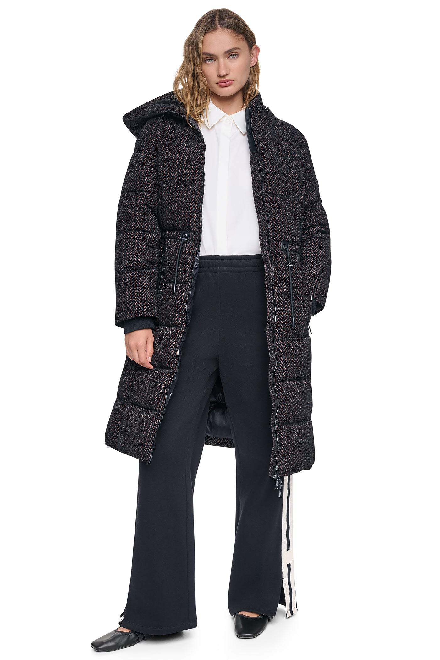 MAXI PUFFER COAT WITH HOOD VIEW 9