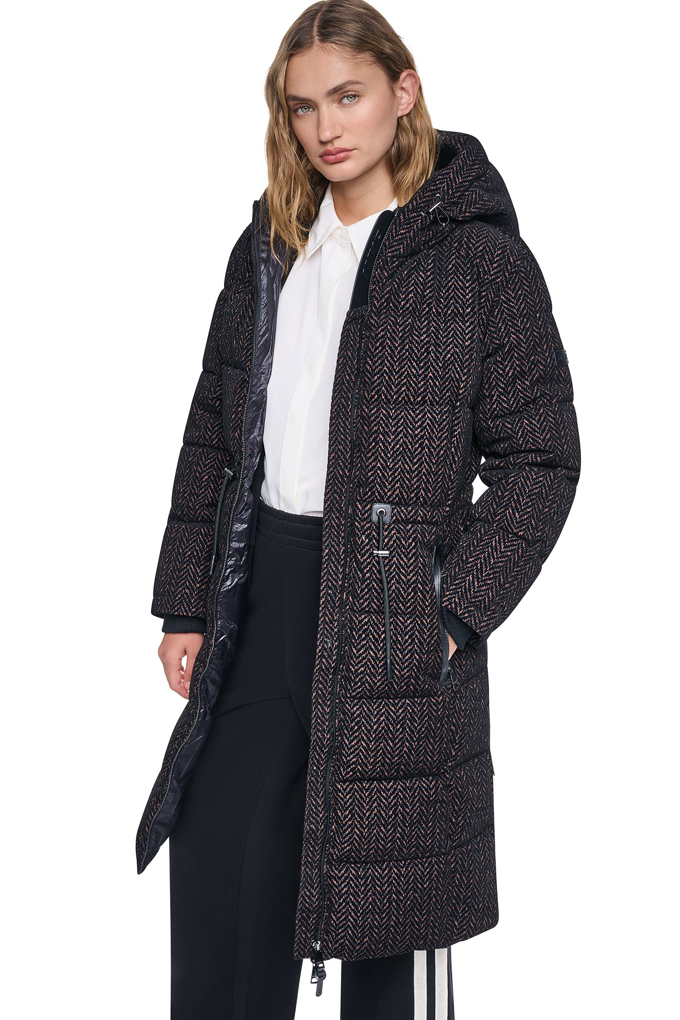 MAXI PUFFER COAT WITH HOOD VIEW 8