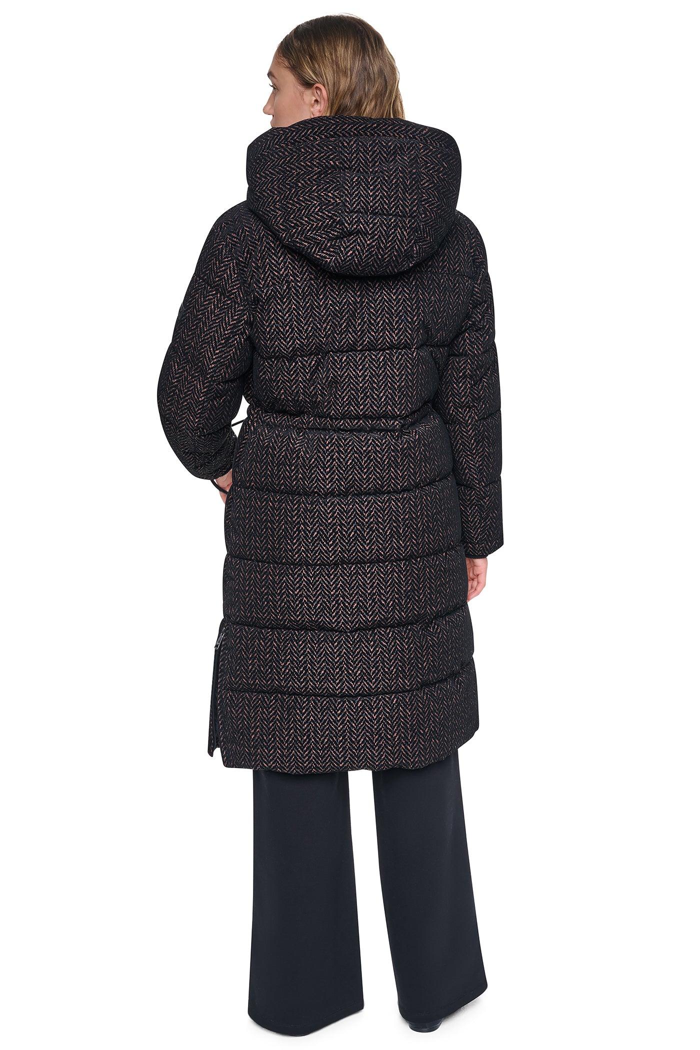 MAXI PUFFER COAT WITH HOOD VIEW 4