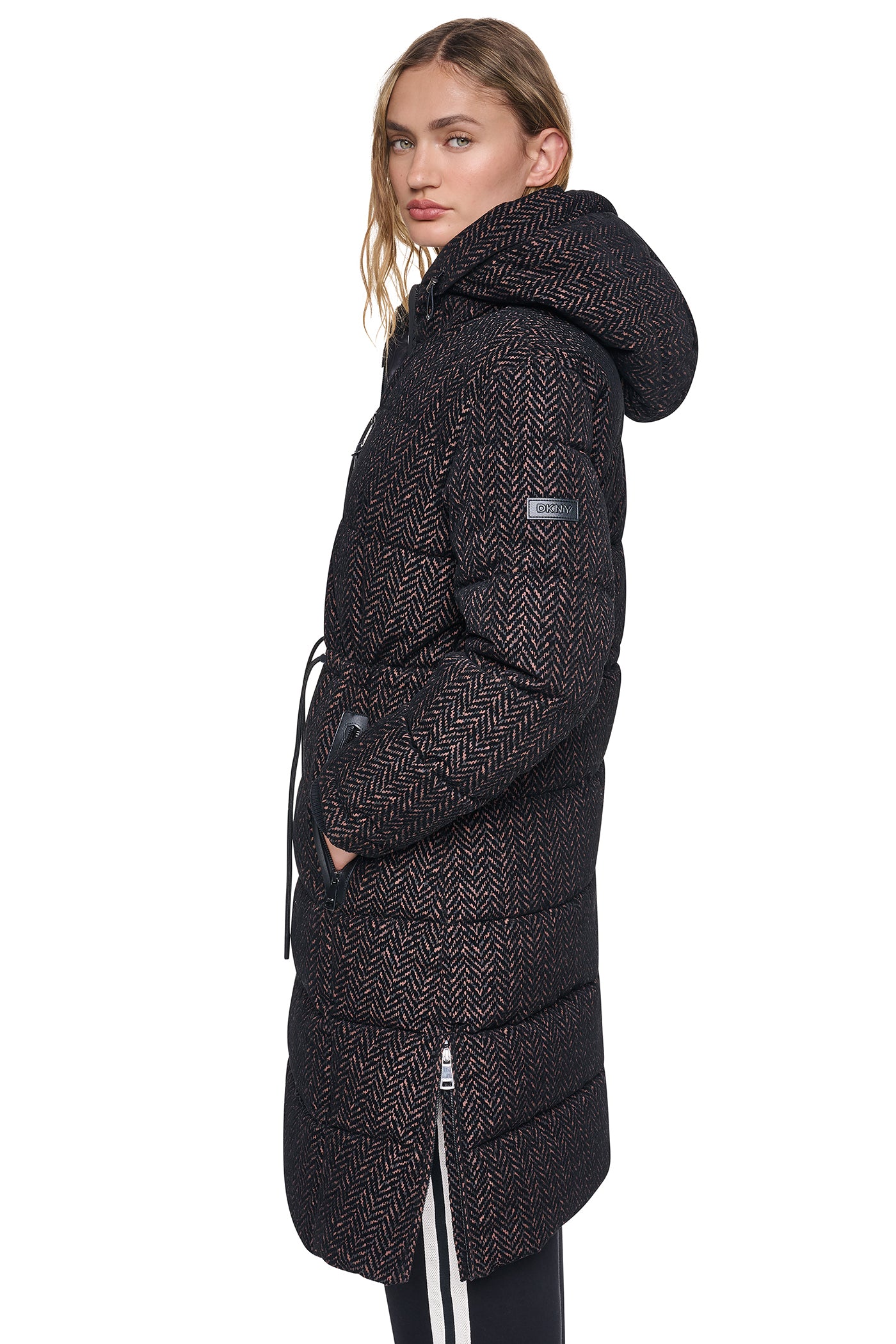 MAXI PUFFER COAT WITH HOOD VIEW 3