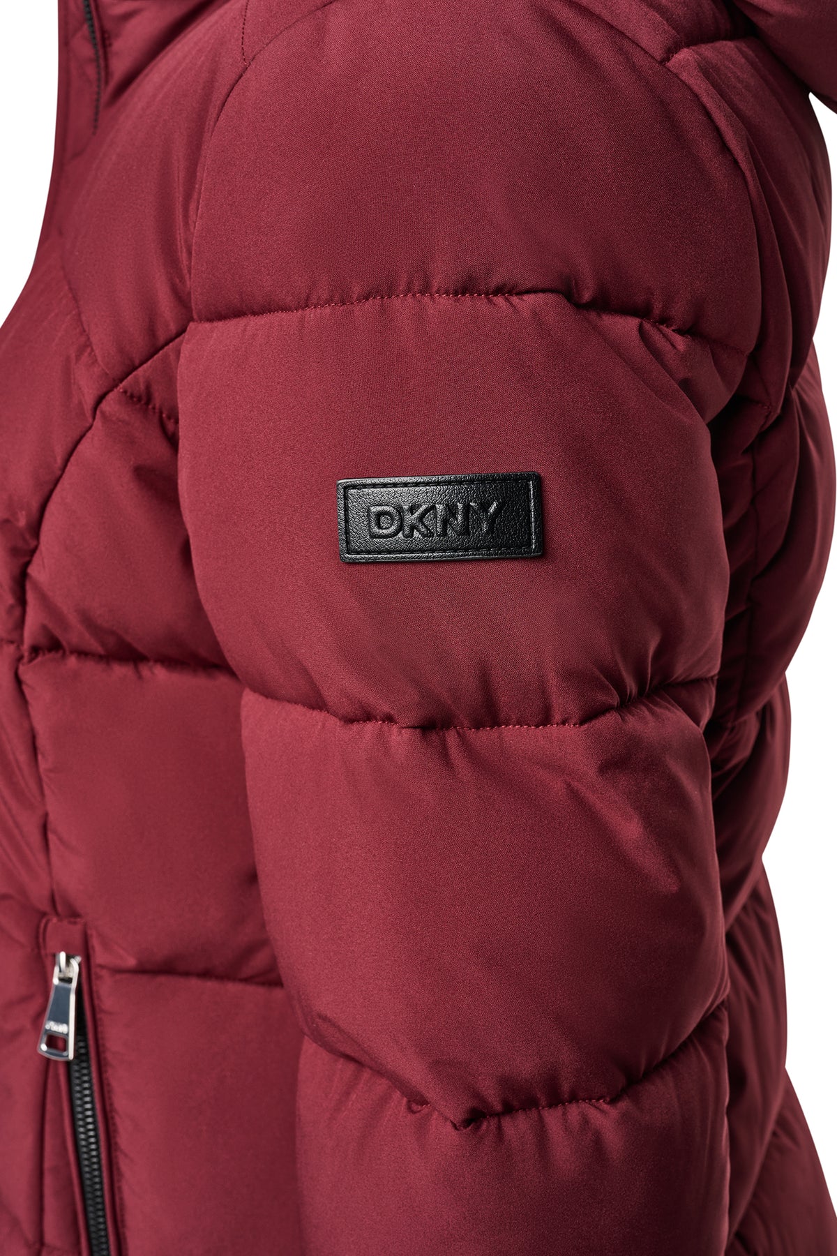 STRETCH HOODED PUFFER JACKET VIEW 2