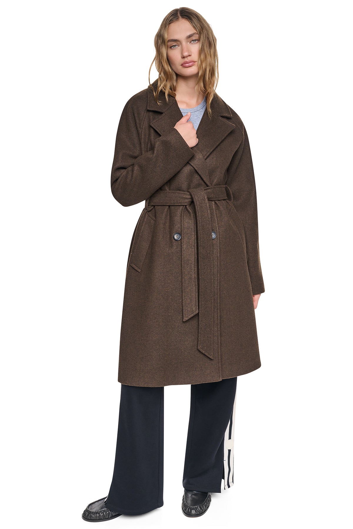 DOUBLE BREASTED WRAP COAT View 2 | Fall Collection