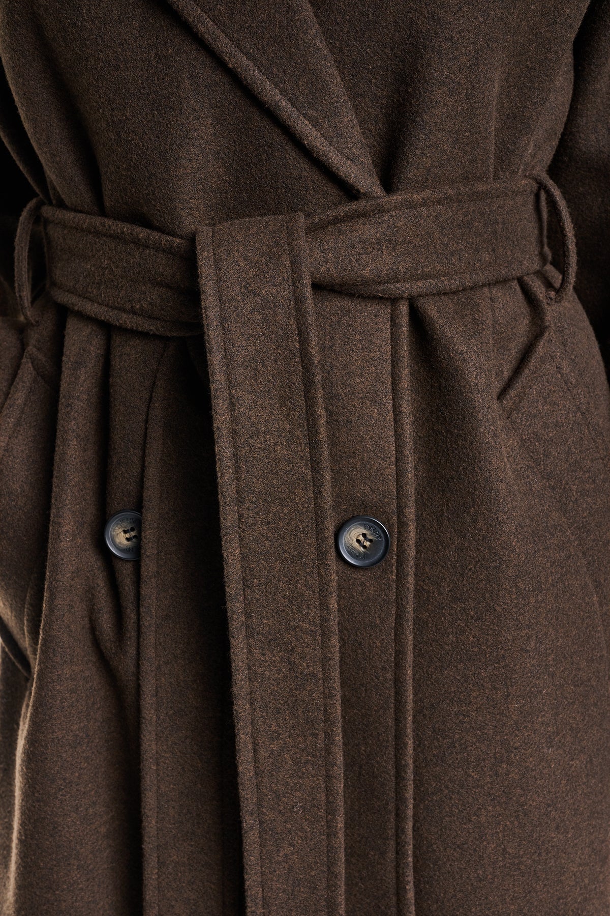 DOUBLE BREASTED WRAP COAT VIEW 2